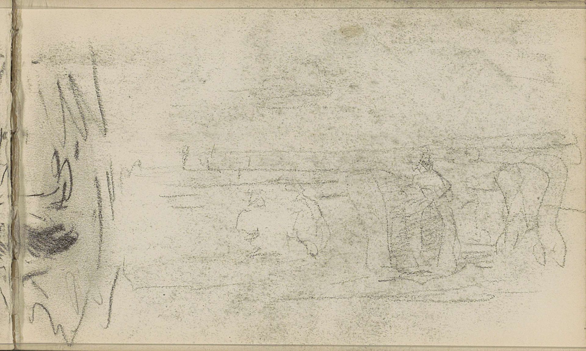 Figuren op het strand by Johan Antonie de Jonge