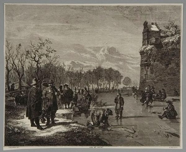 View on a Canal in Winter