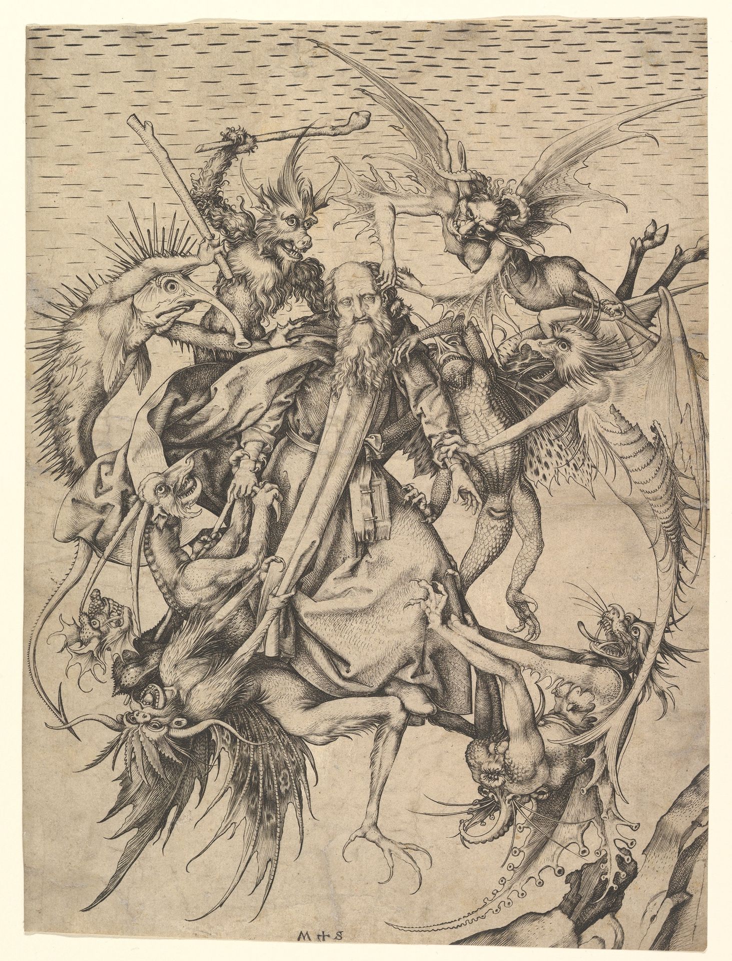 Saint Anthony Tormented by Demons by Martin Schongauer