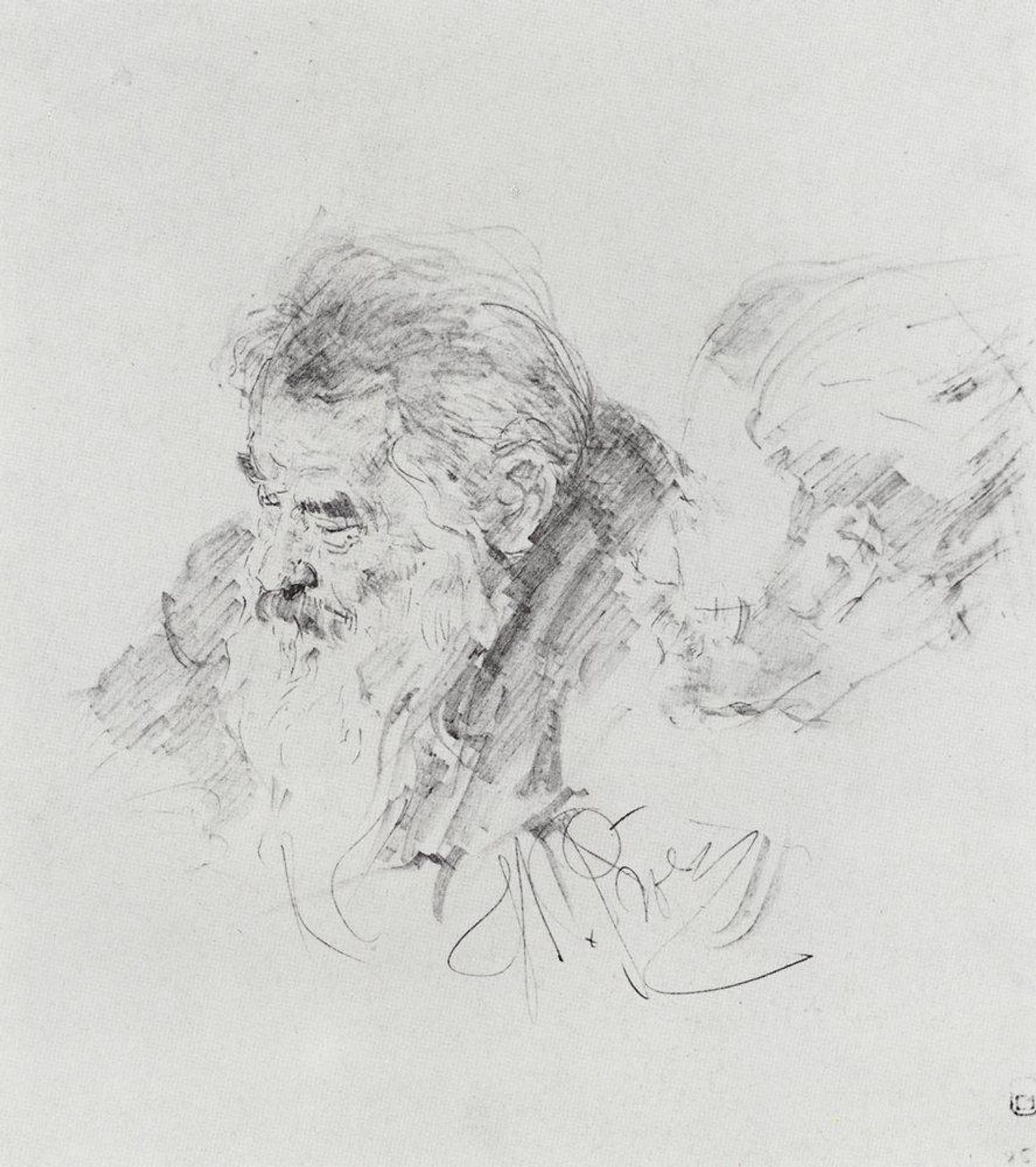 Ivan Shishkin at a meeting of the Academy of Fine Arts by Ilya Repin