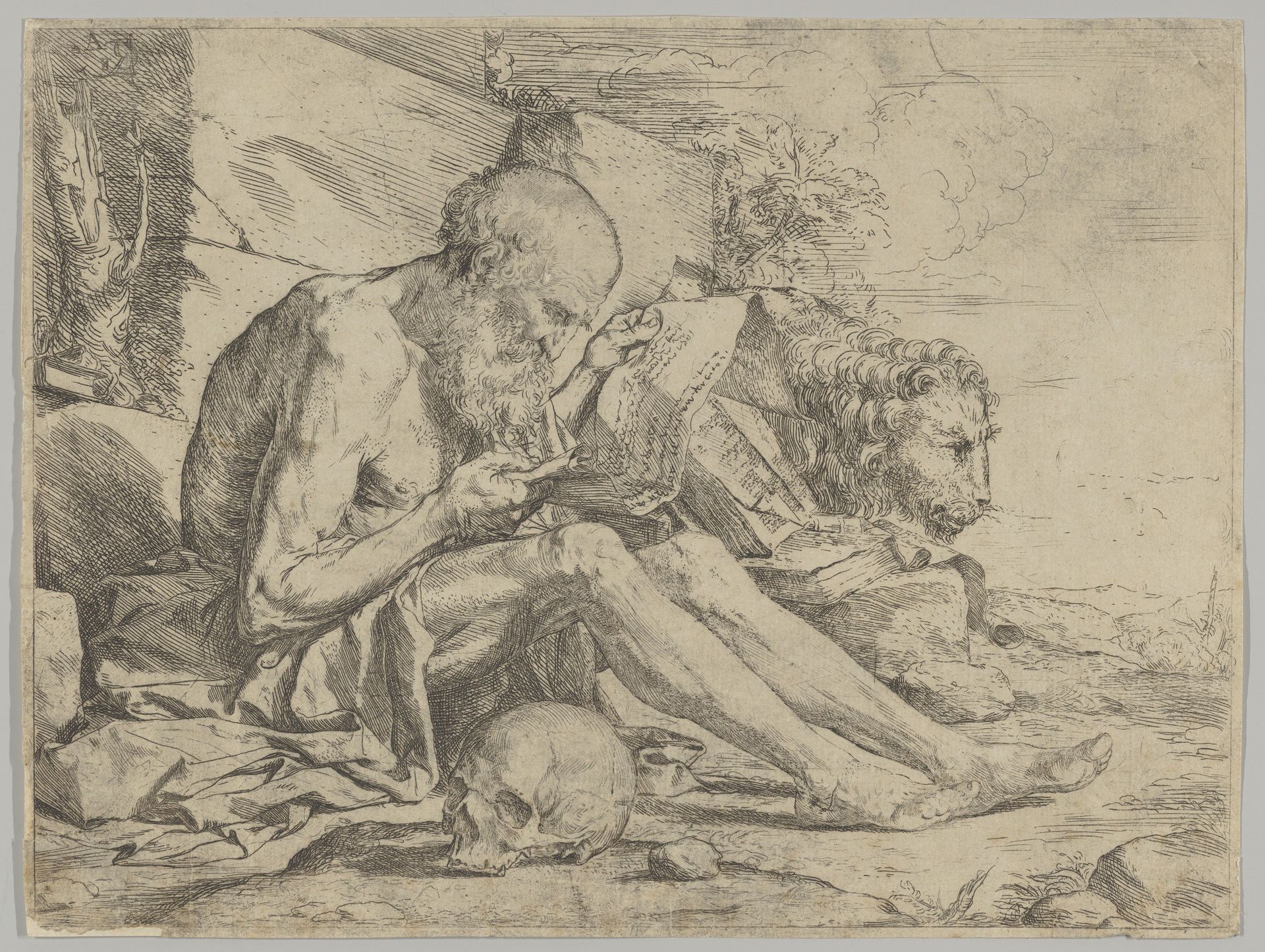 Saint Jerome Reading by Jusepe de Ribera