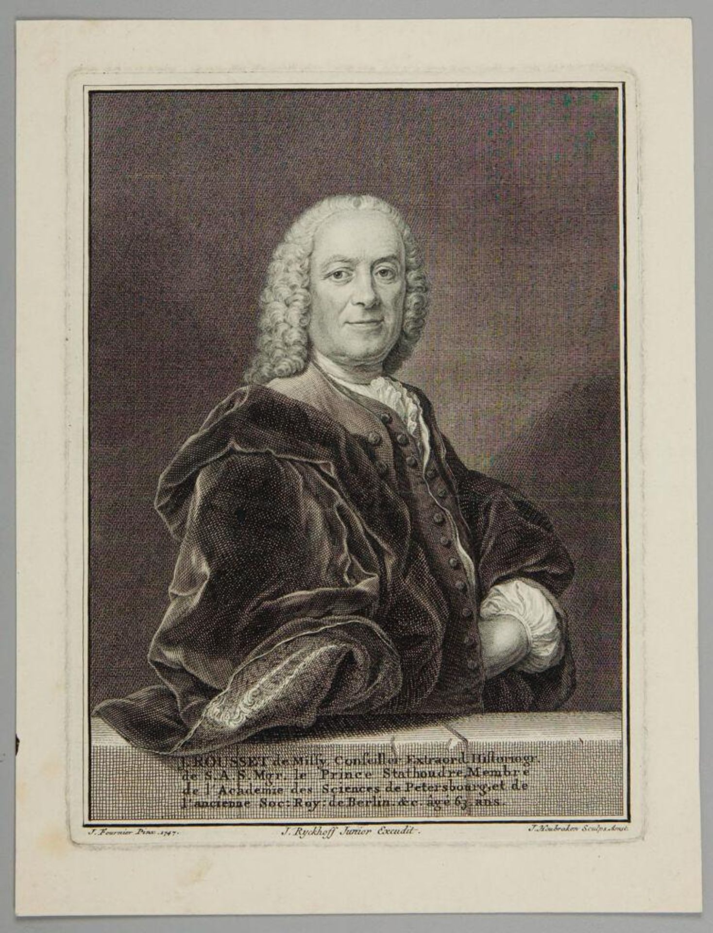 J. Rousset de Missy by Jacobus Houbraken