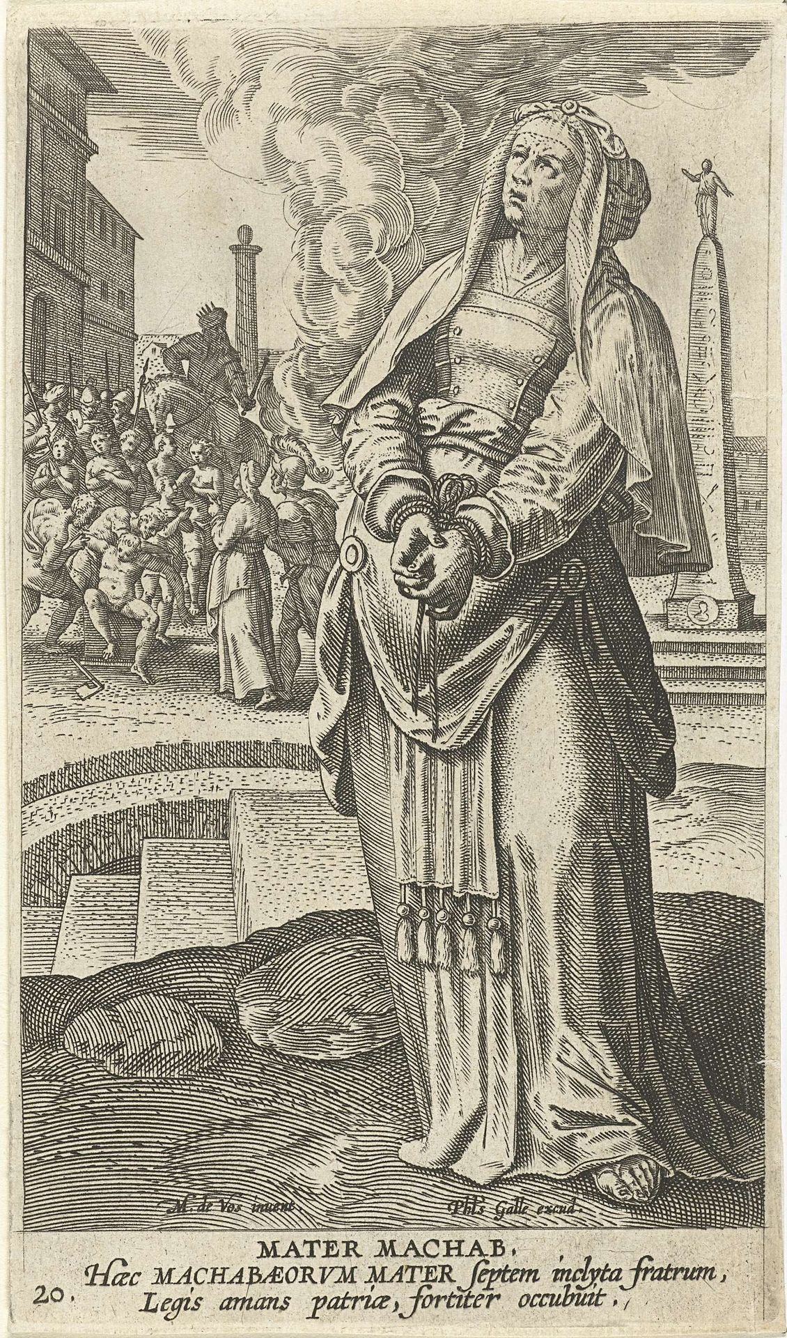 Moeder van de Makkabeeën by Jan (II) Collaert