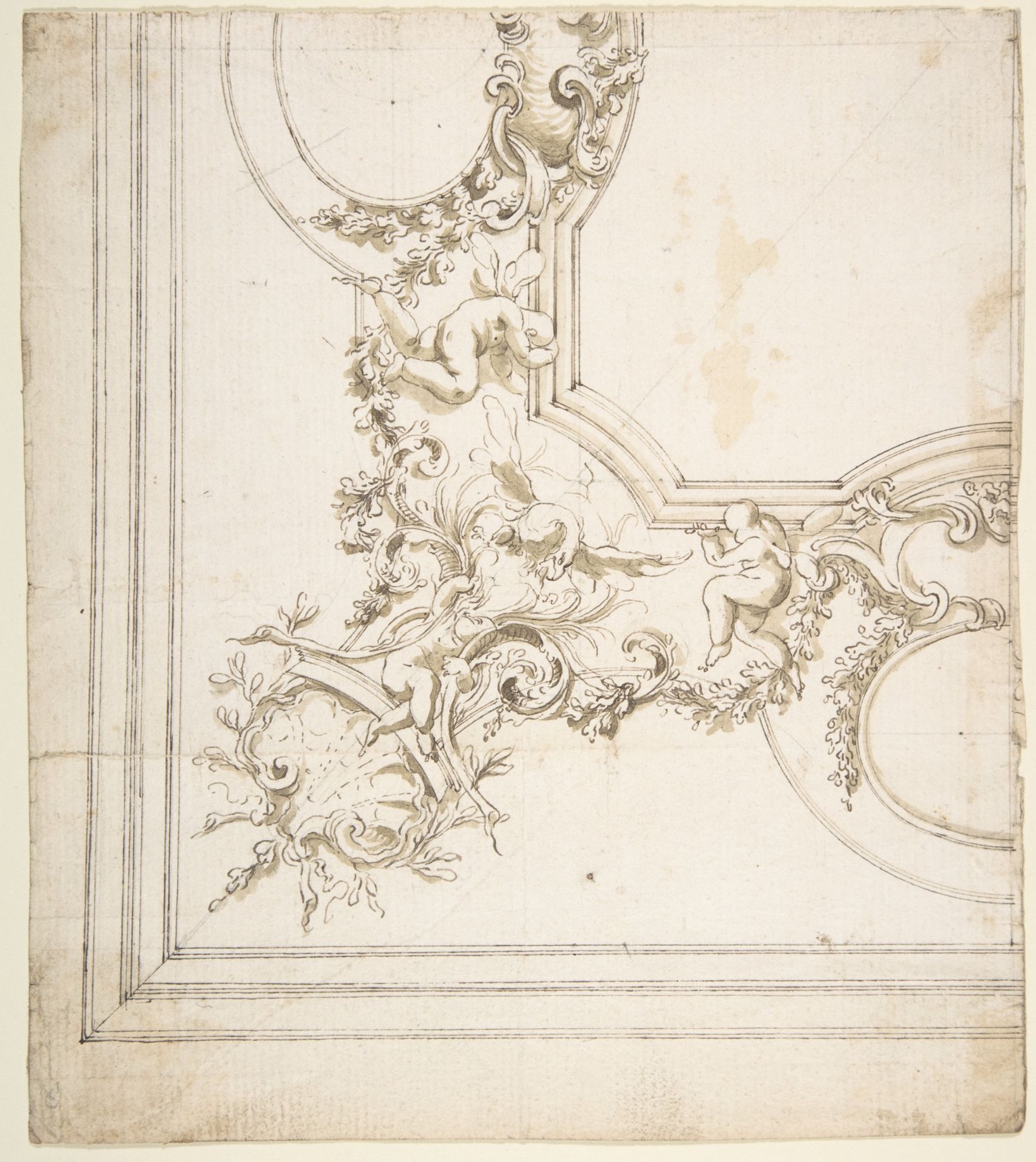 Design for a Ceiling Decoration. by Donato Giuseppe Frisoni