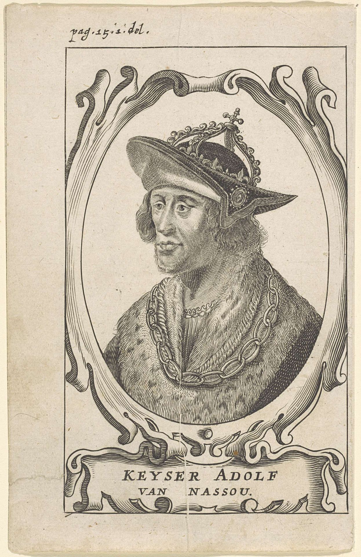Portret van Adolf, graaf van Nassau en Rooms-Duits koning by Anonymous