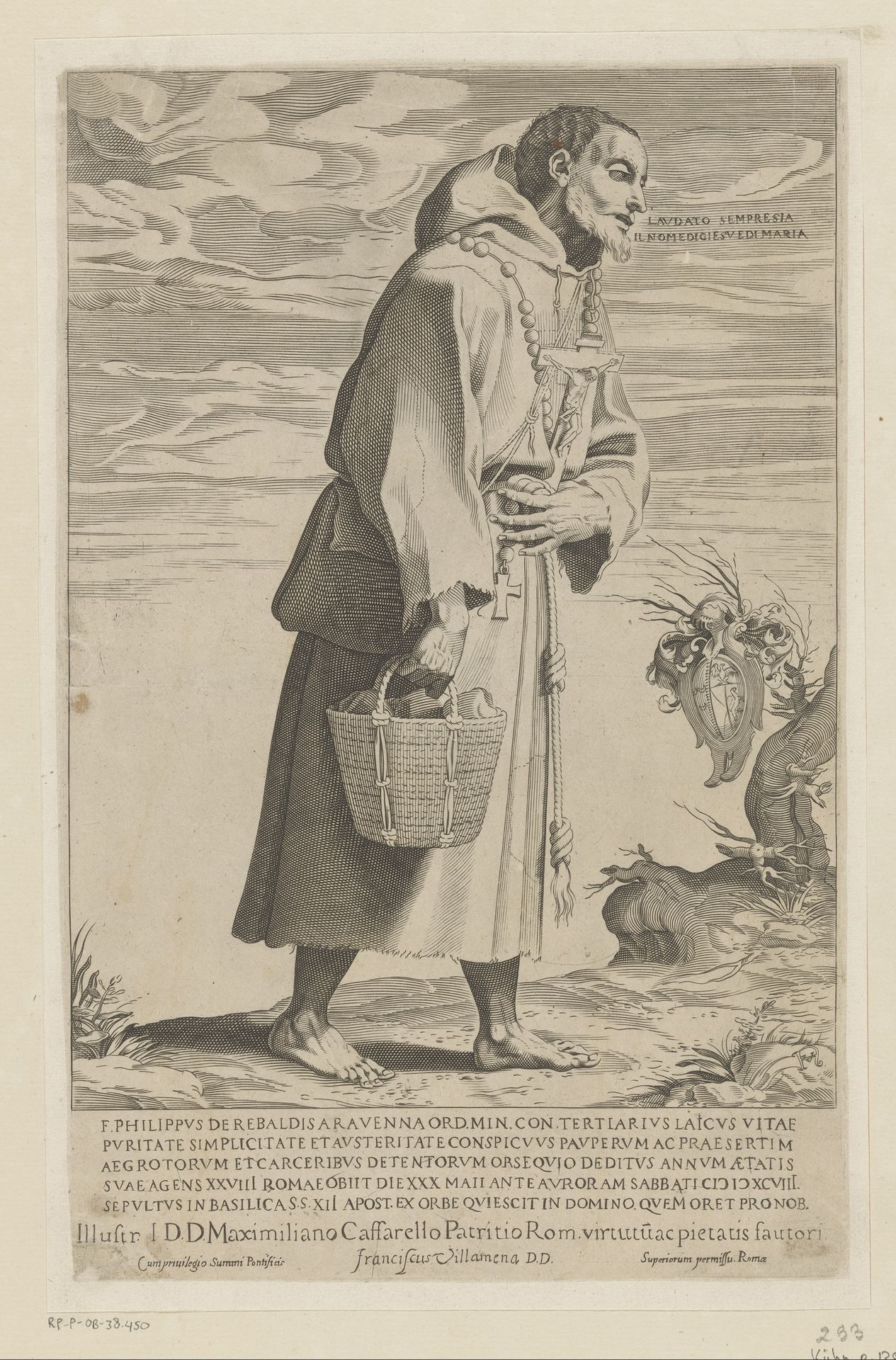 Bedelmonnik Philippus de Rebaldis by Anonymous