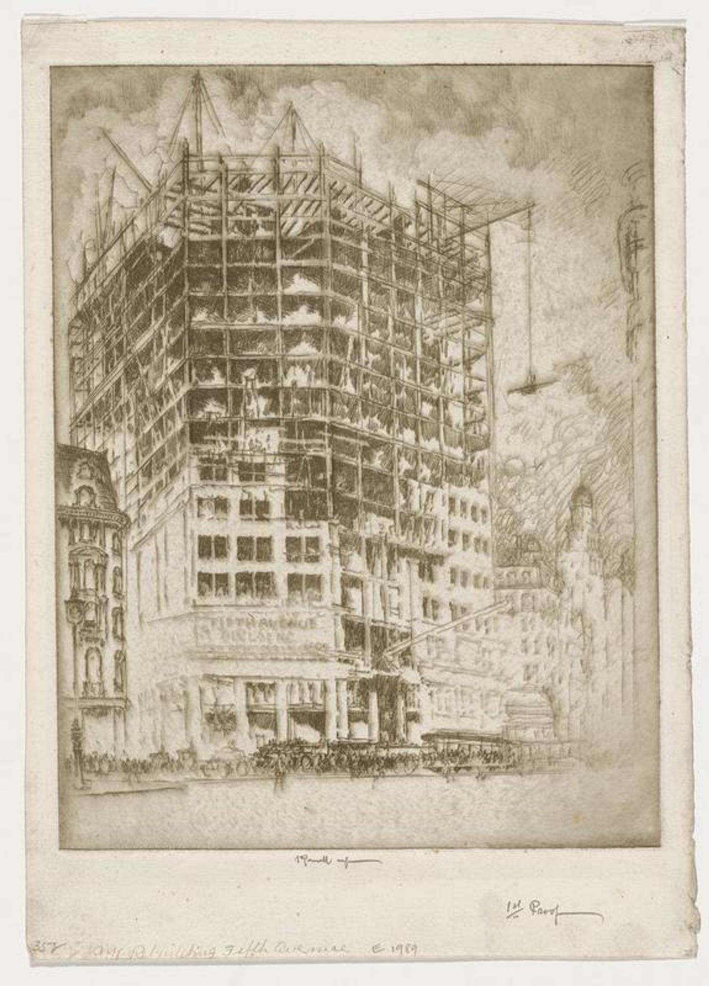 Rebuilding Fifth Avenue by Joseph Pennell