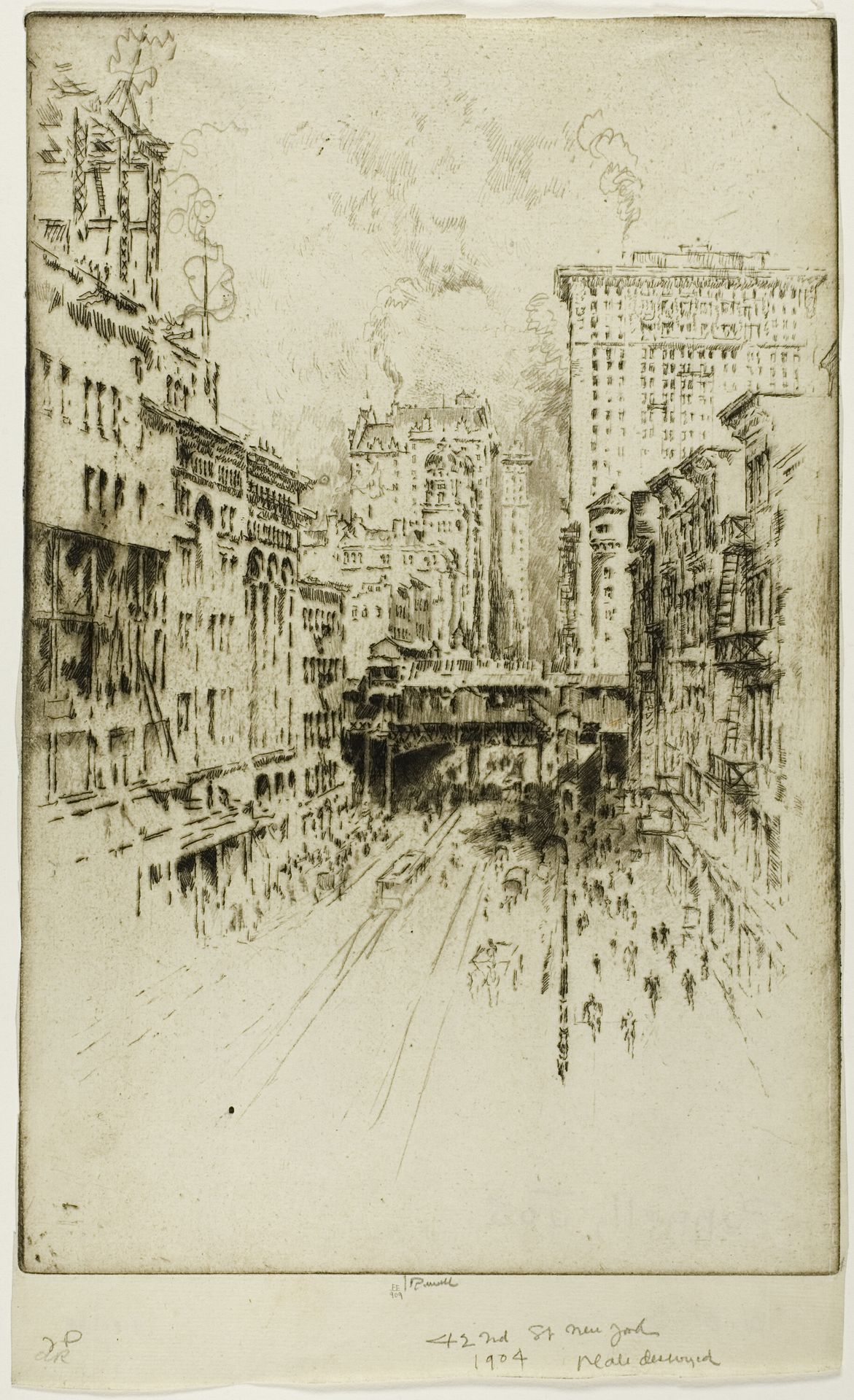 Forty-Second Street by Joseph Pennell