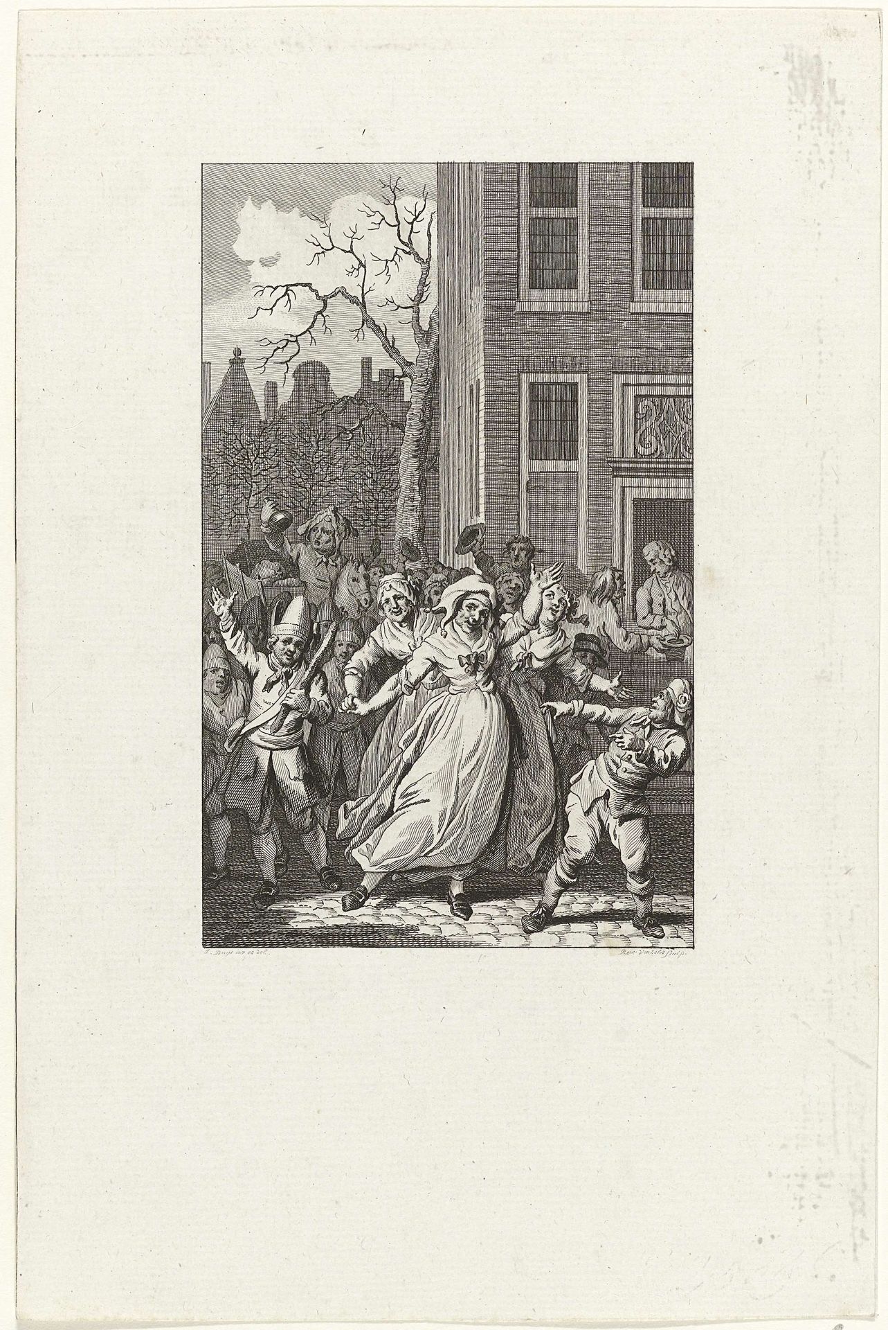 Feestelijkheden te Rotterdam op de verjaardag van de prins, 1783 by Reinier Vinkeles