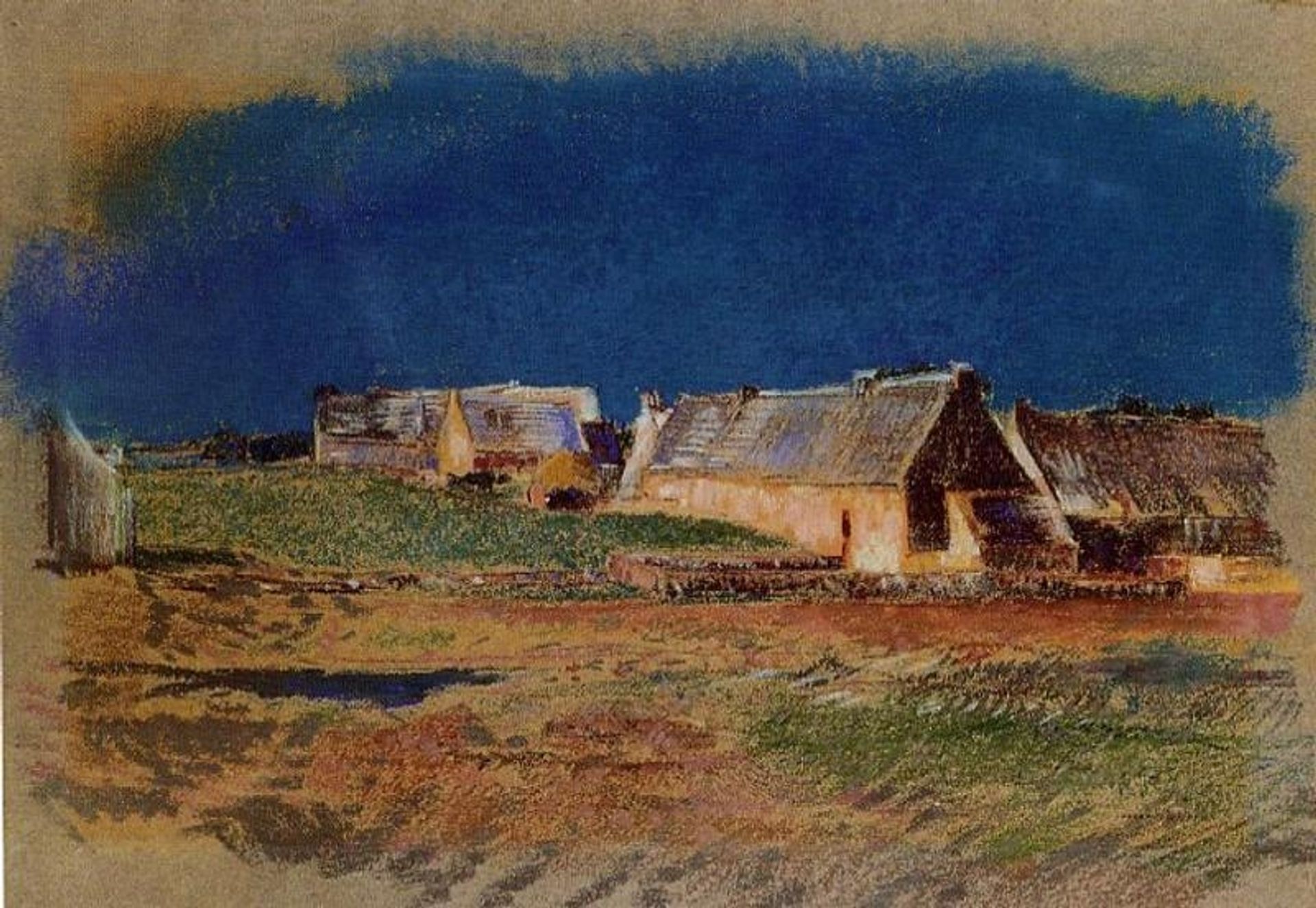 Landscape in Brittany, Peyrelebade by Odilon Redon