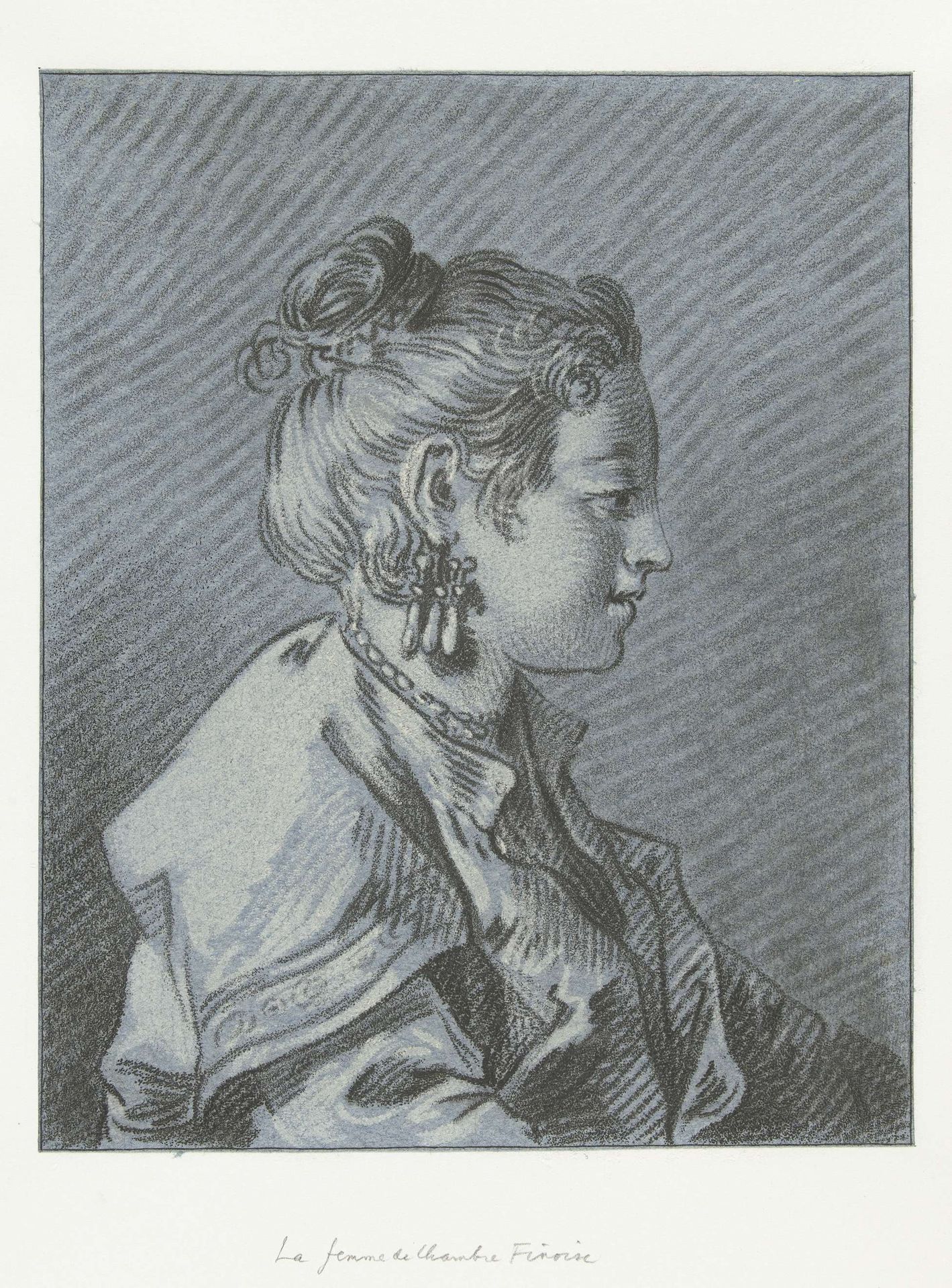 Portret van een Fins kamermeisje by Louis Marin Bonnet