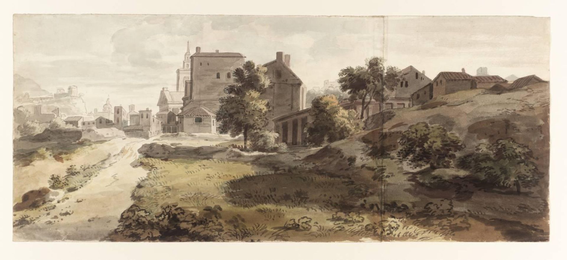 Italian Composition: The Outskirts of a Town by William Taverner