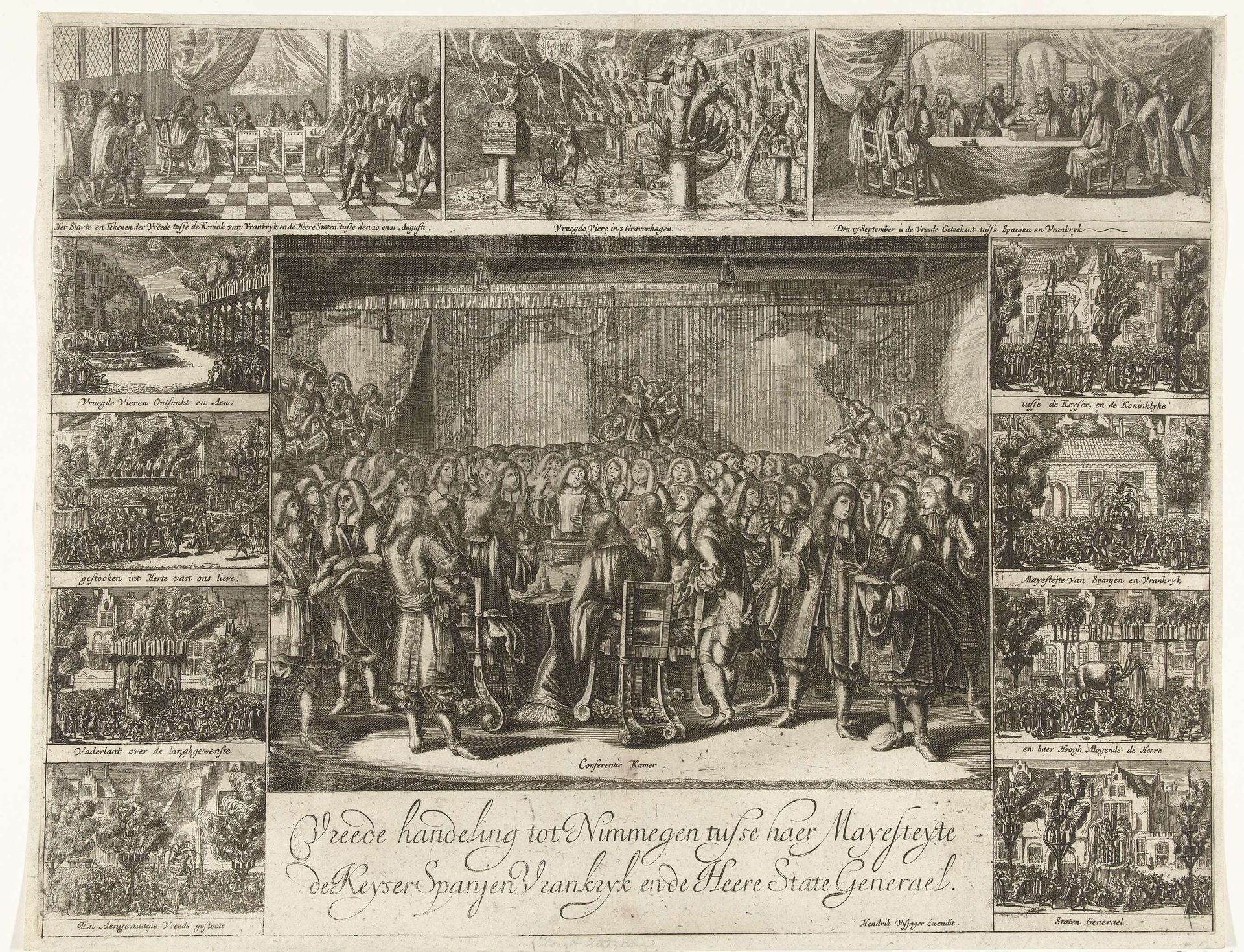 De vrede van Nijmegen, 1678 by Anonymous