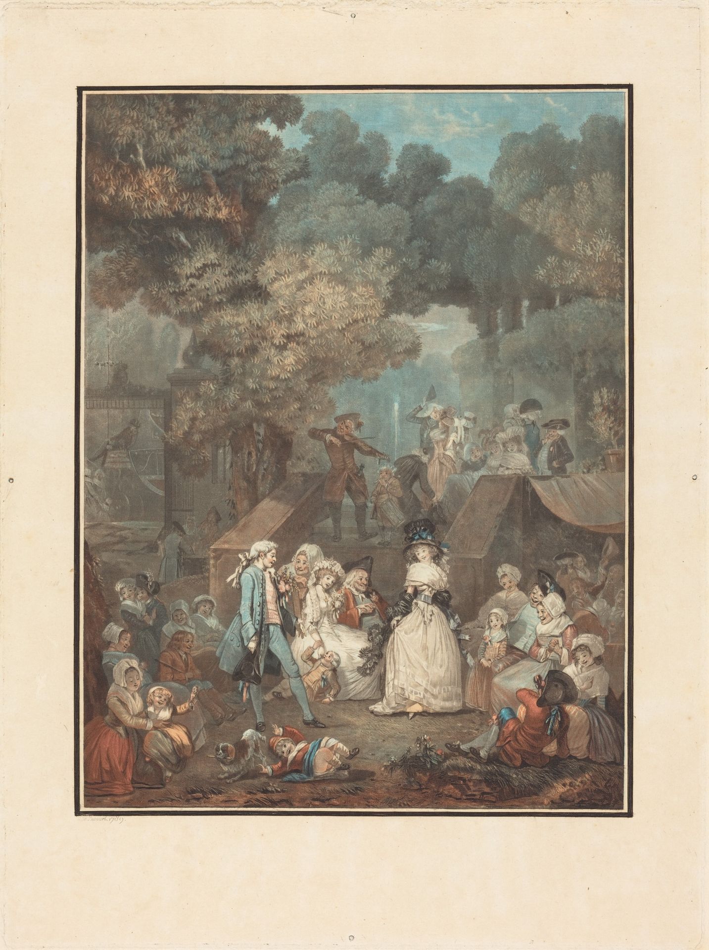 La Noce au Chateau by Louis Philibert Debucourt