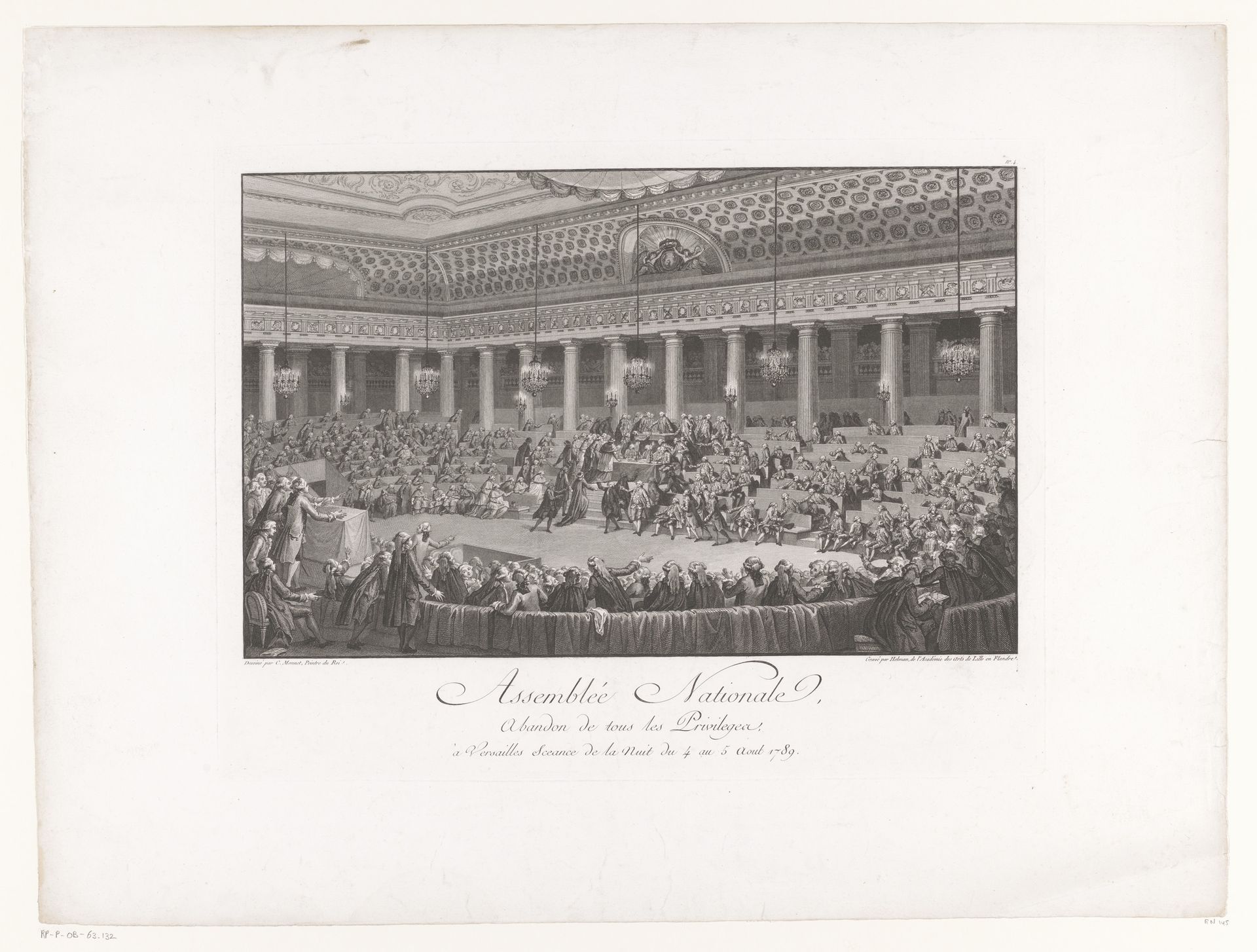 Vergadering in de Assemblée Nationale by Isidore-Stanislas Helman