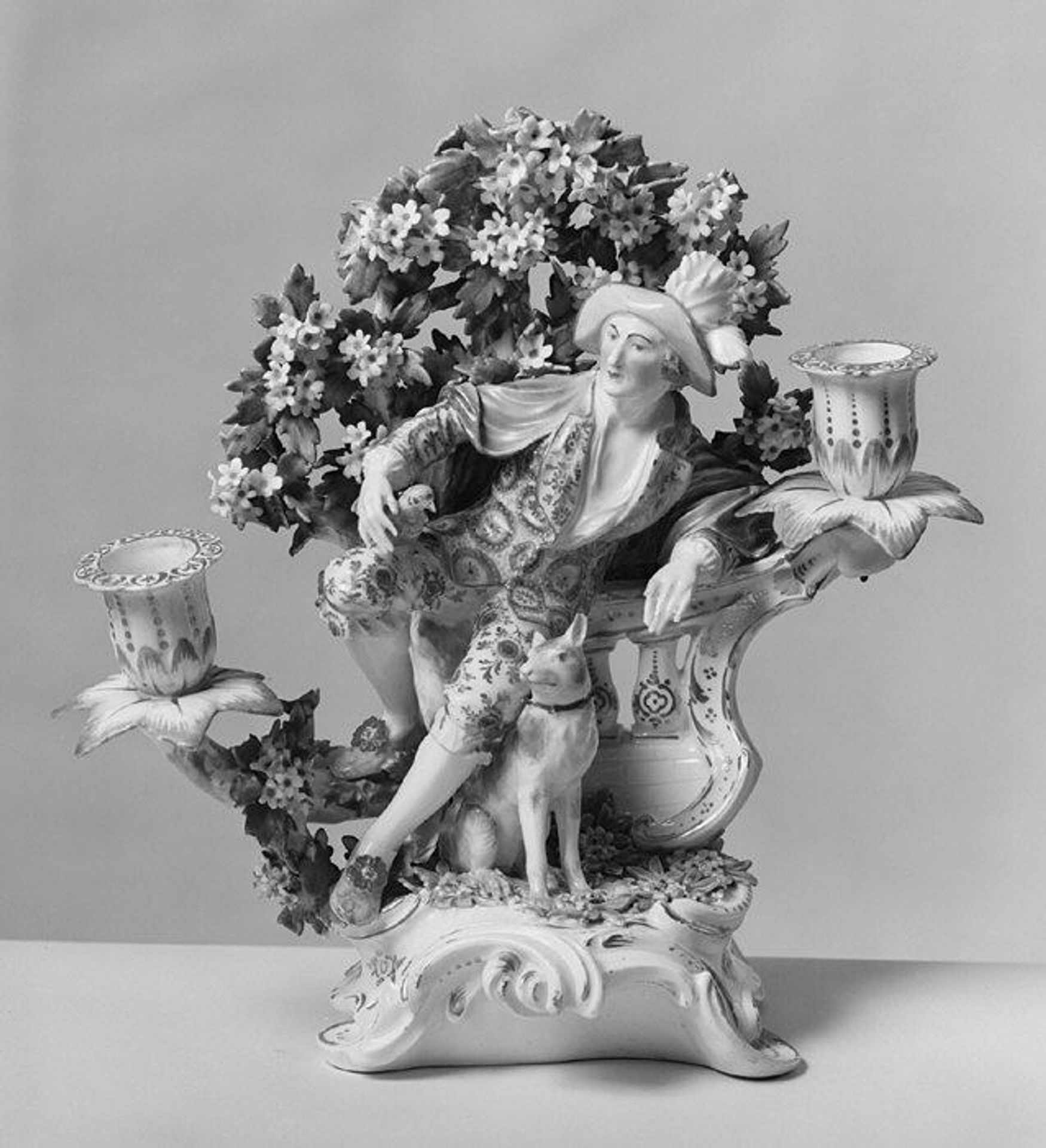 Candelabrum (one of a pair) by Derby Porcelain Manufactory