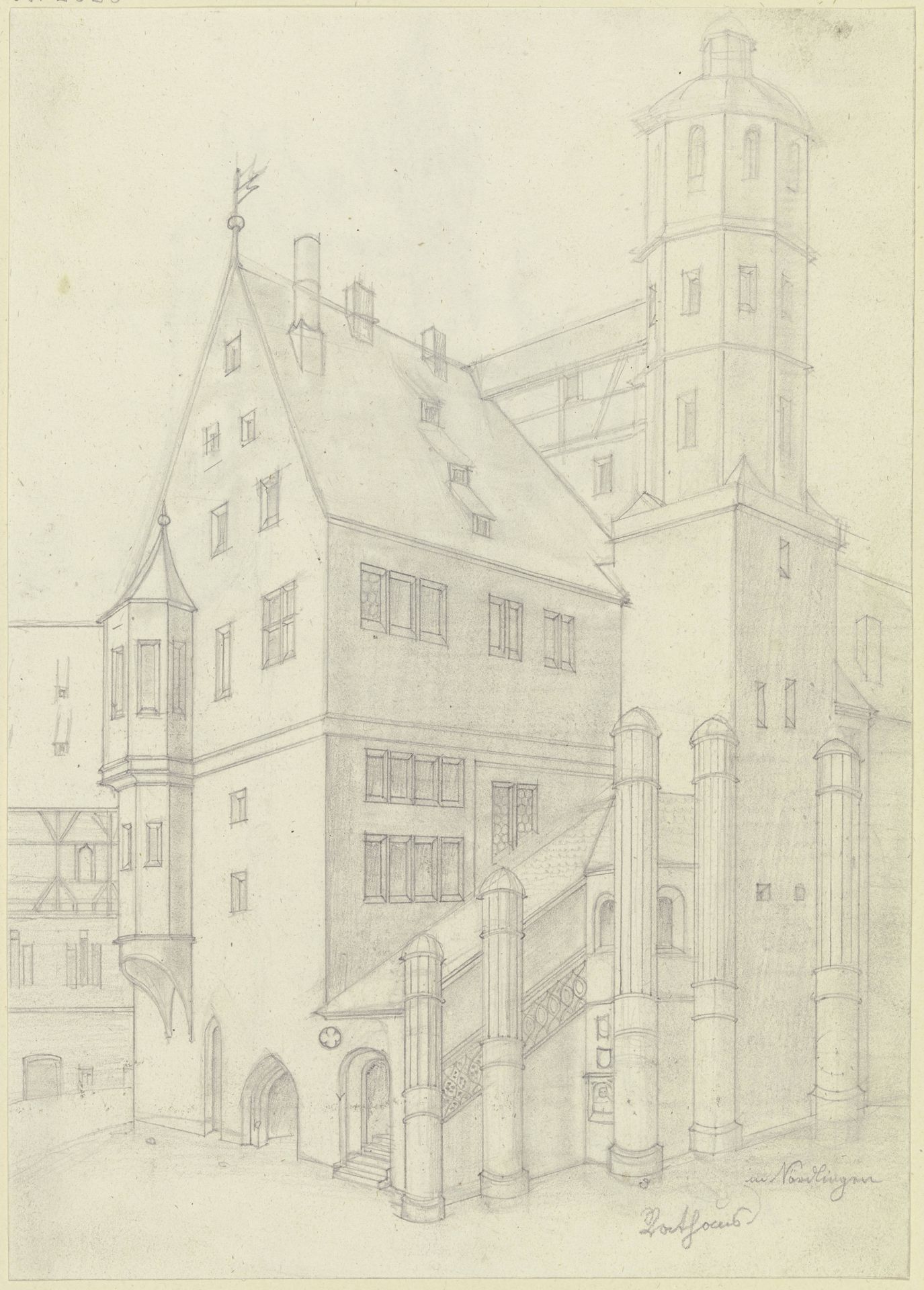 City hall in Nördlingen by Karl Ballenberger