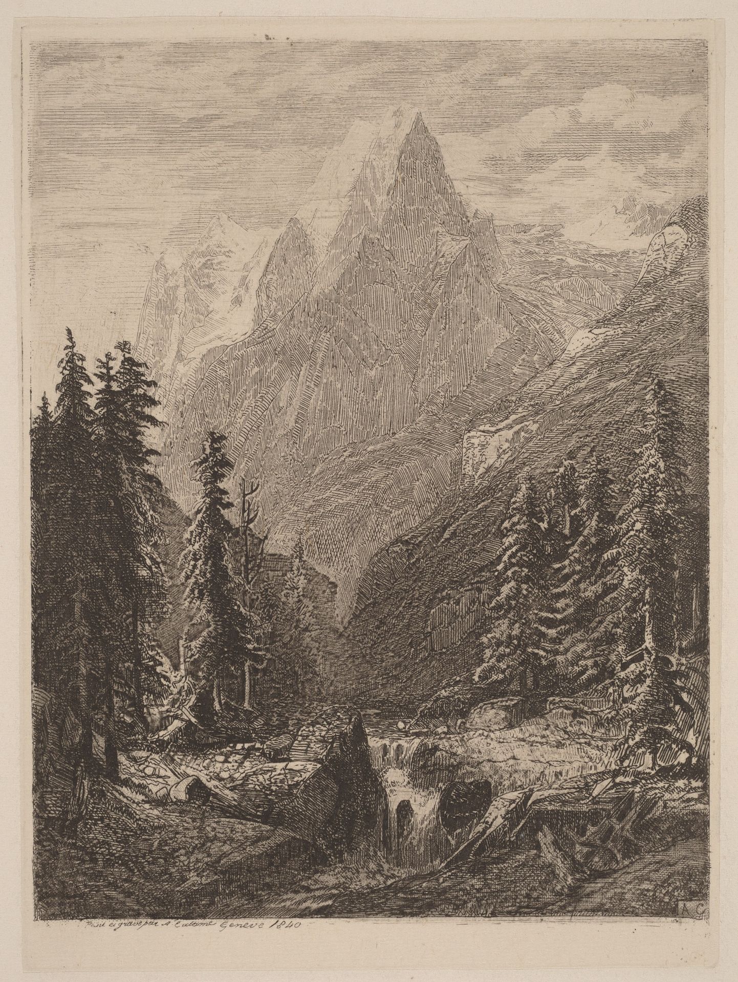 Mountain Meadow by Alexandre Calame