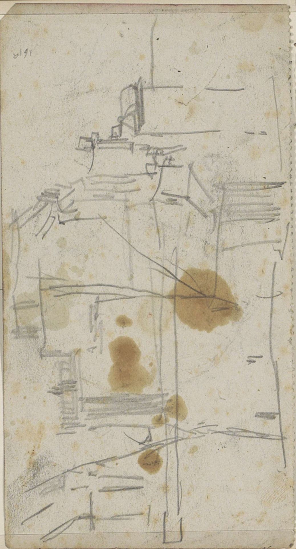 Studie, mogelijk van paarden by George Hendrik Breitner