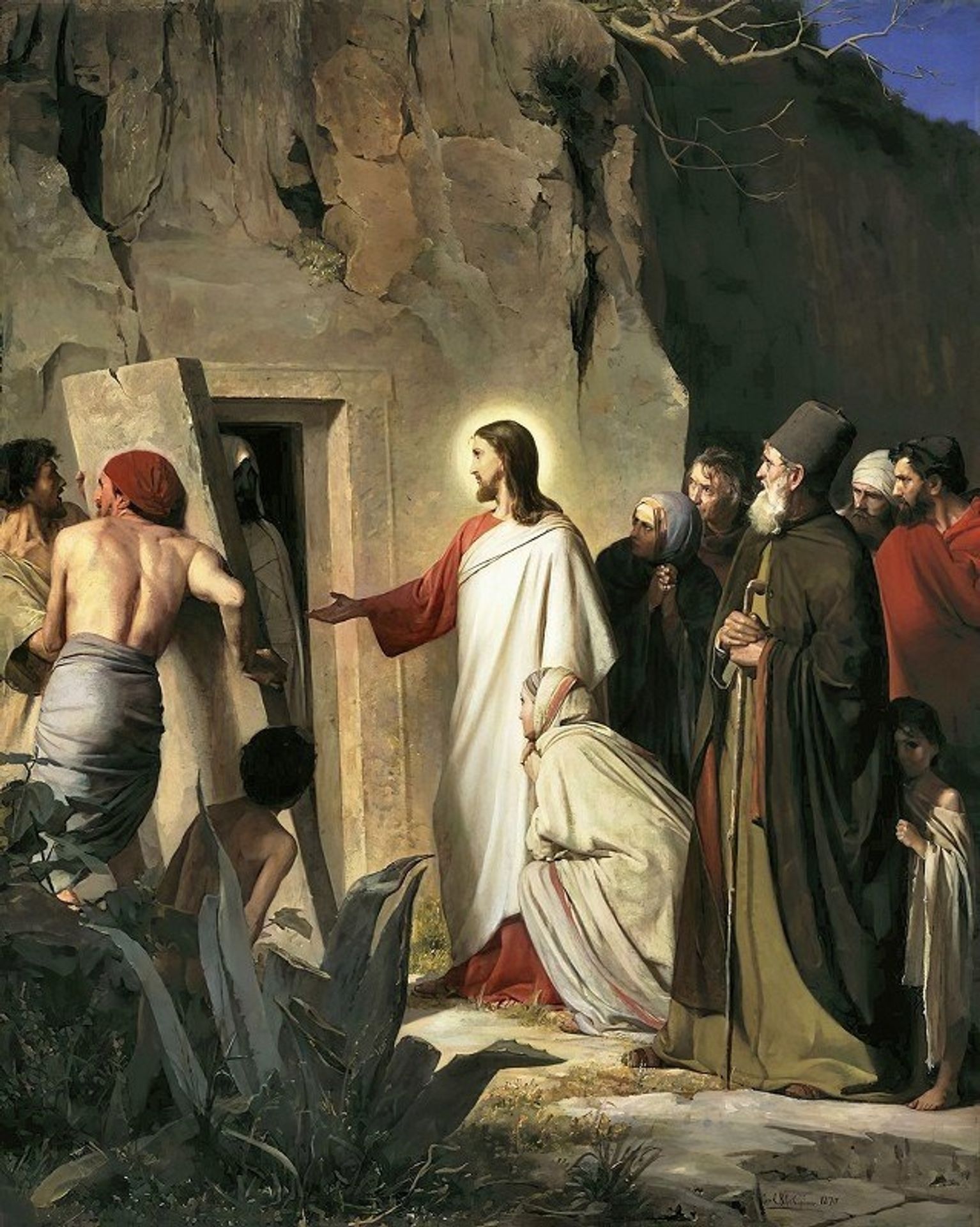 The Raising of Lazarus by Carl Bloch