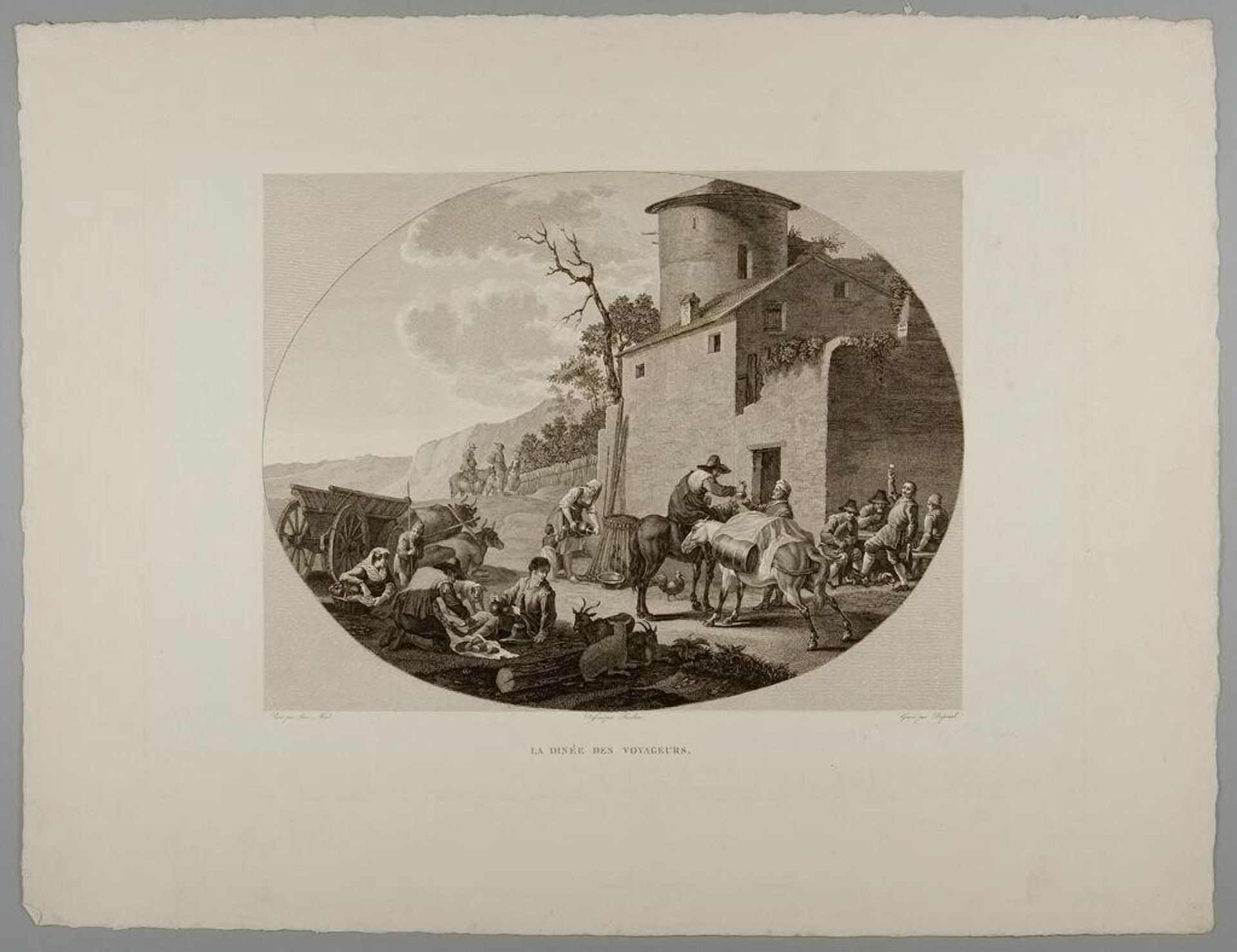 La dÃ®nÃ©e des voyageurs by Jean Baptiste Michel DuprÃ©el