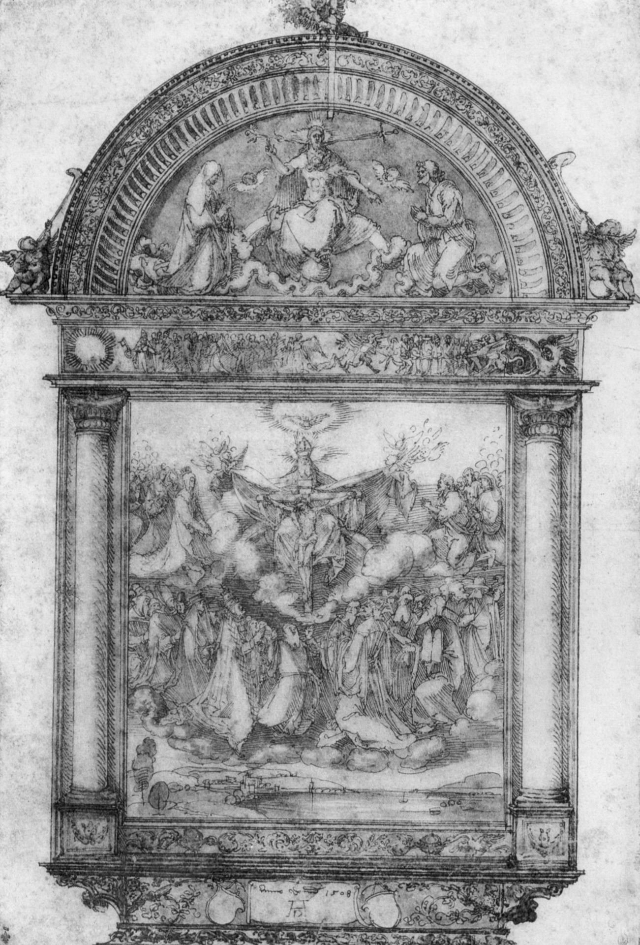 Design for All Saints picture by Albrecht Durer