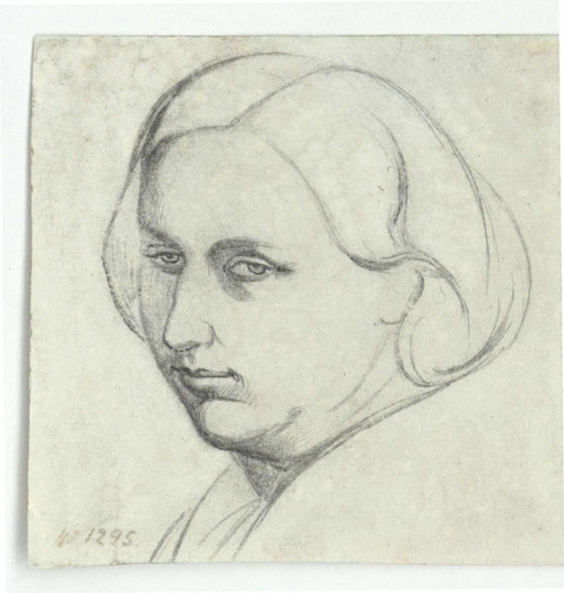 Female bust by Mariano Fortuny Marsal
