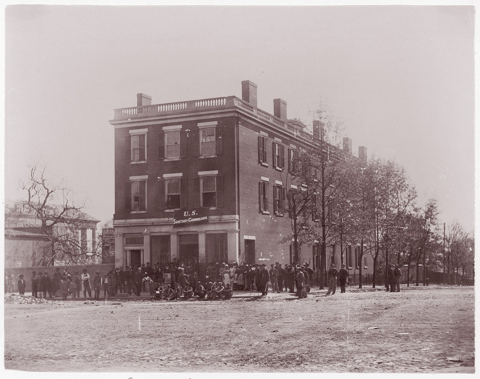 [Headquarters of U.S. Sanitary Commission, Richmond, Virginia] by Alexander Gardner