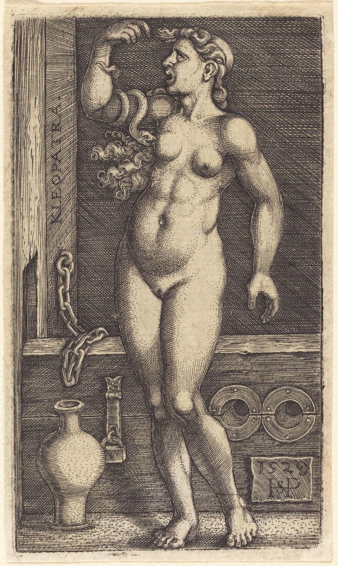 Cleopatra Standing by Sebald Beham