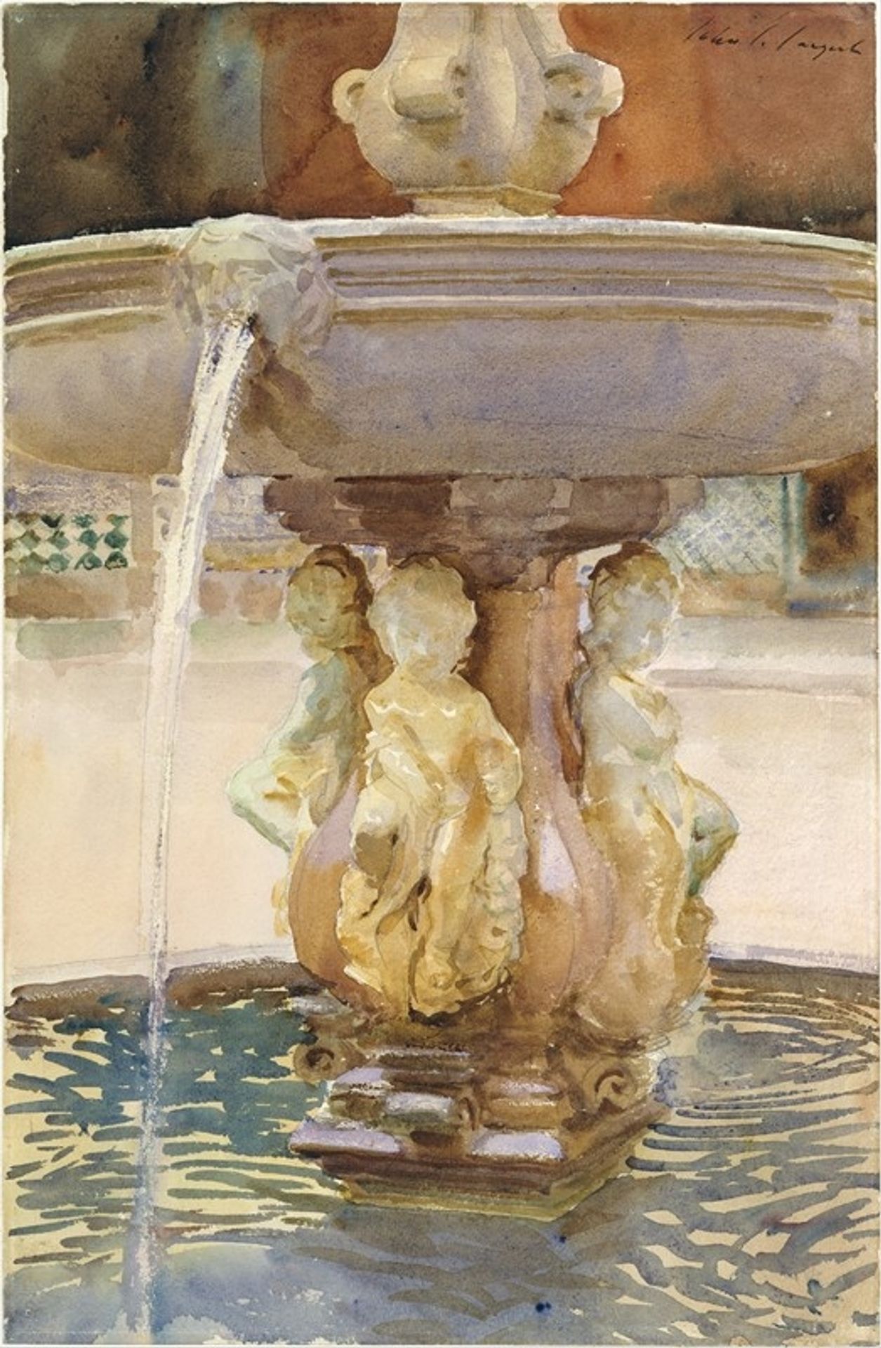 Spanish Fountain by John Singer Sargent