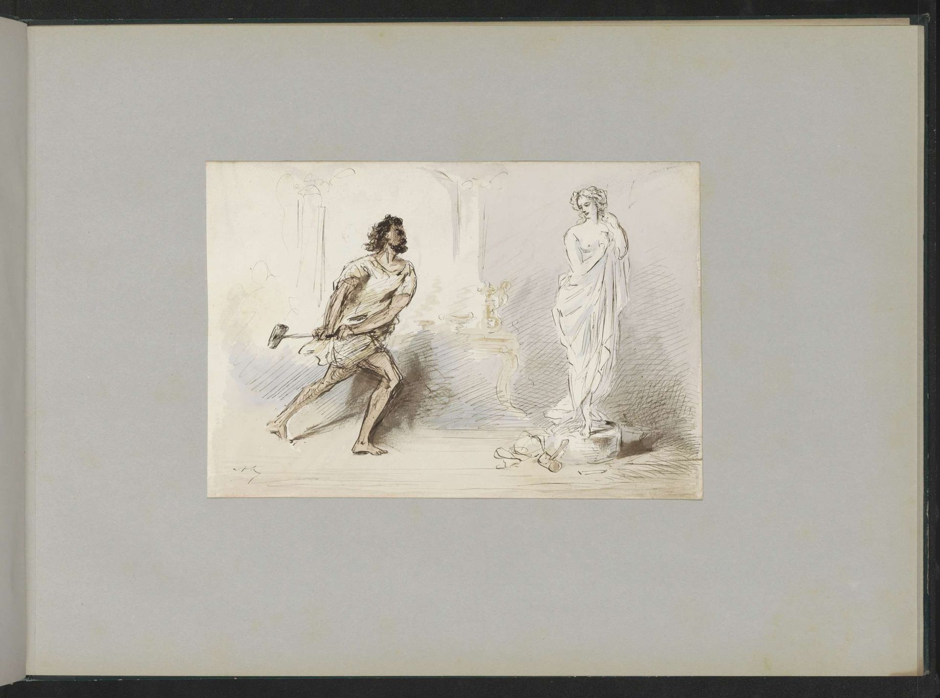Pygmalion en Galatea by Alexander Ver Huell