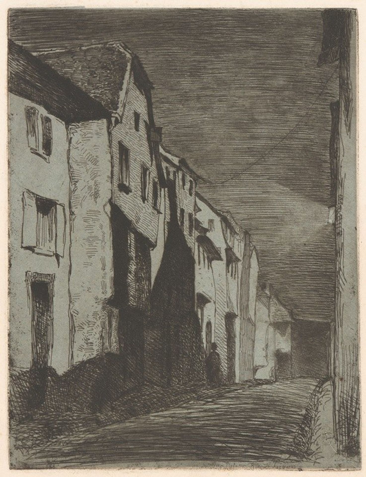 Street at Saverne by James Abbott McNeill Whistler