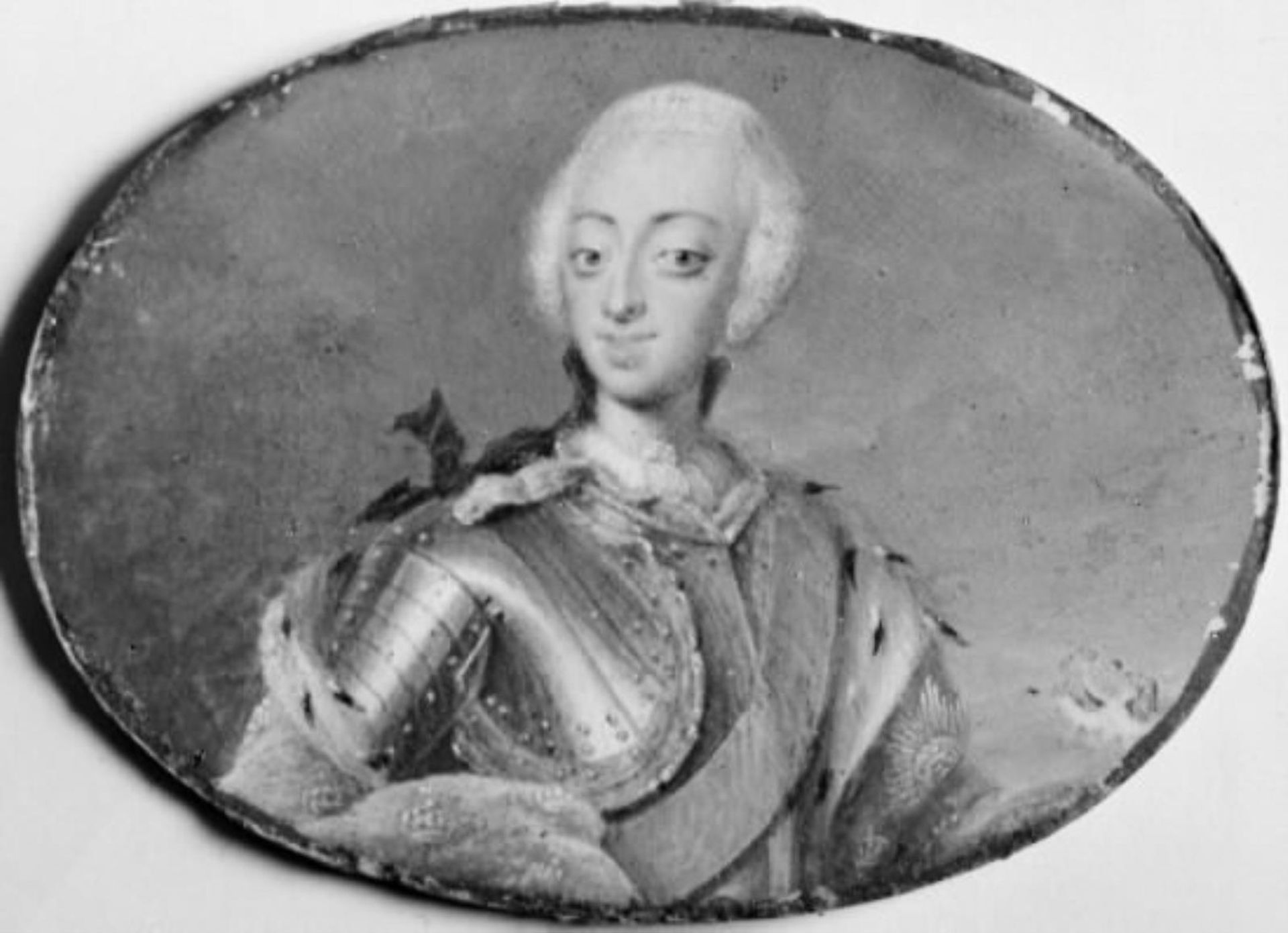 Portræt af Frederik V som kronprins by Hinrich Jacob Pohle