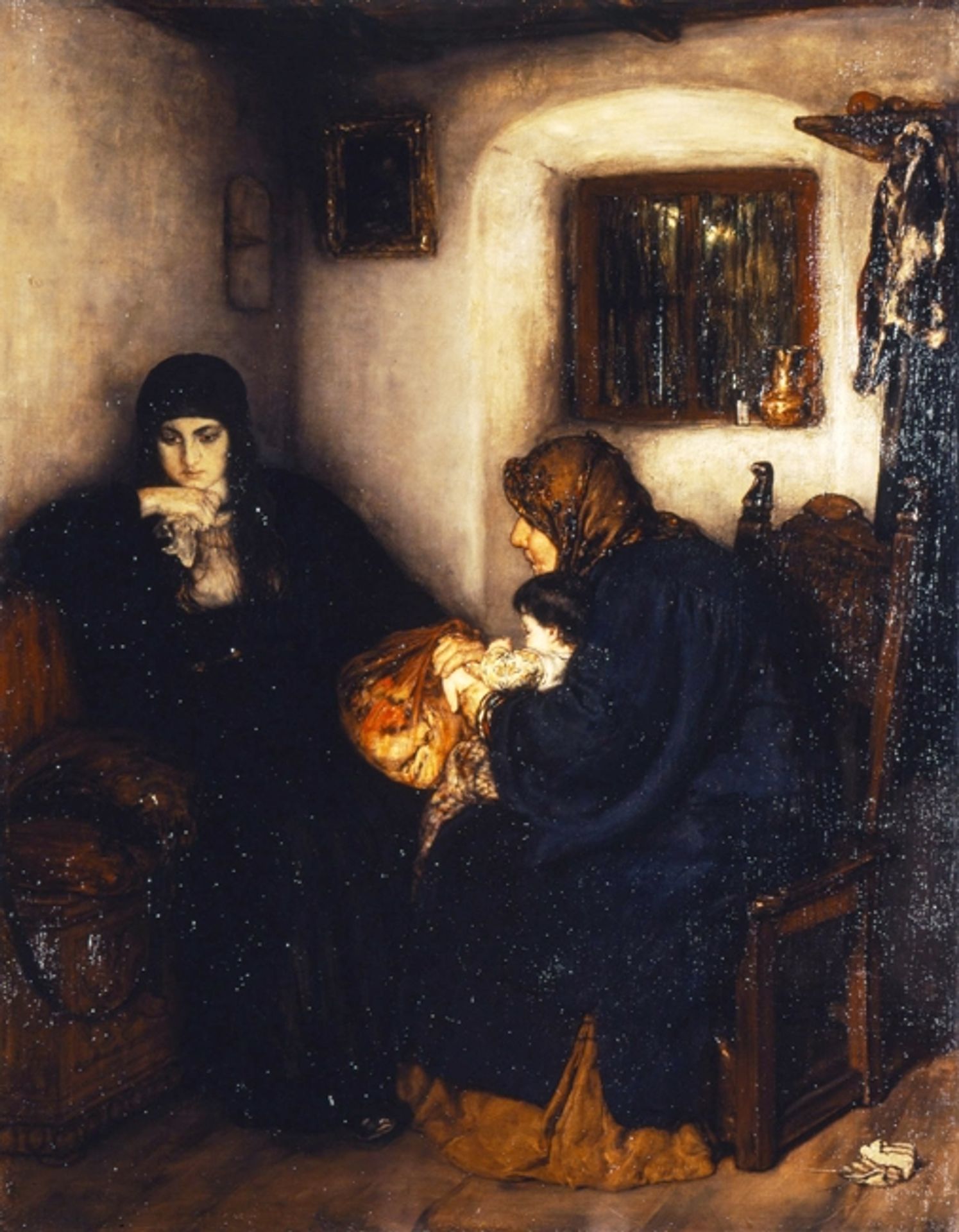 After the memorial service by Nikolaos Gyzis