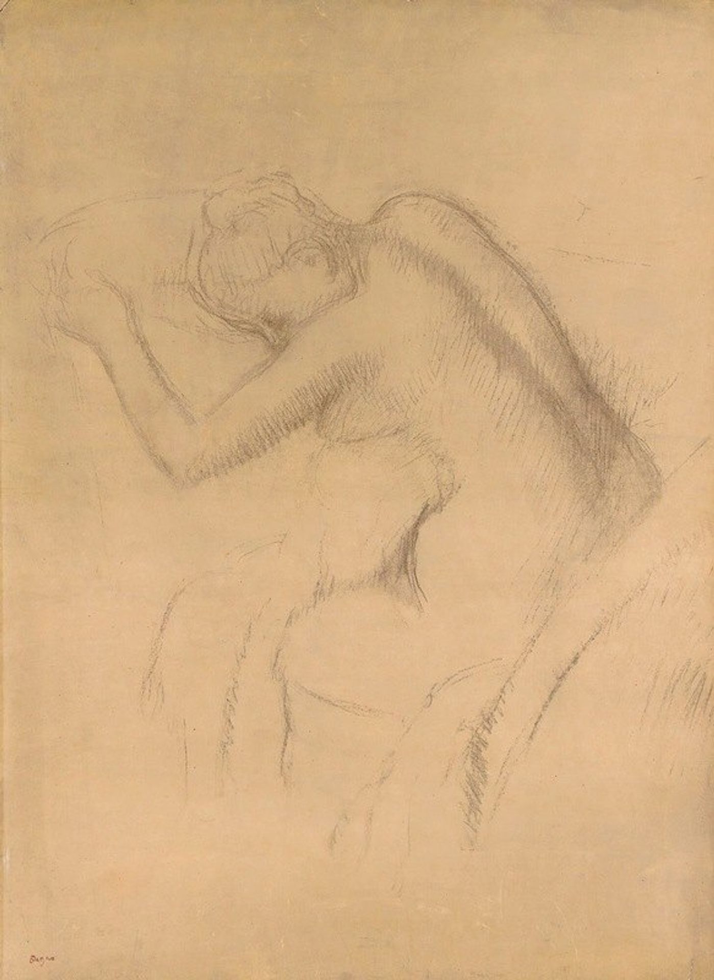 Femme Nue Assise by Edgar Degas
