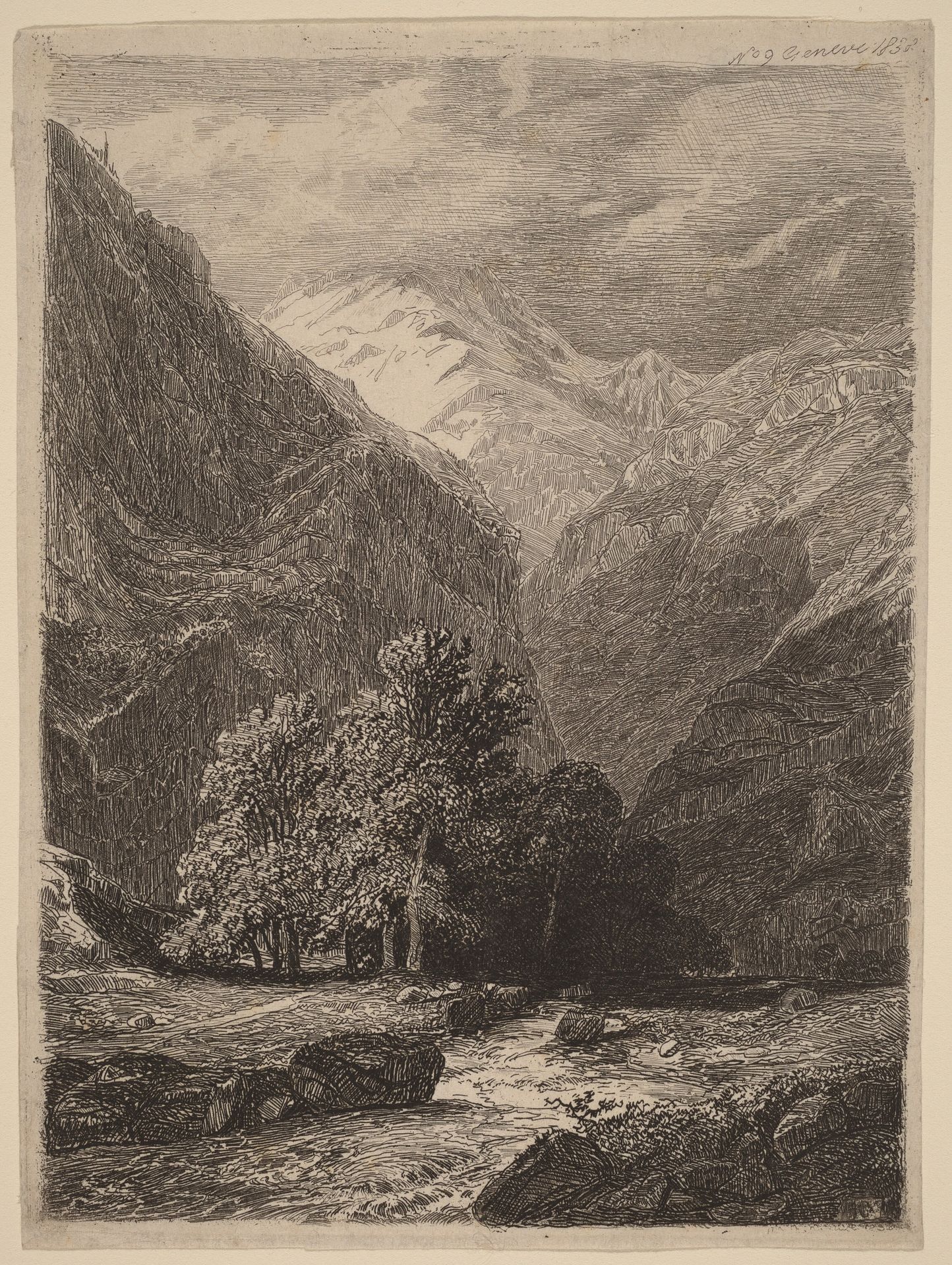 Mountainous Landscape by Anonymous