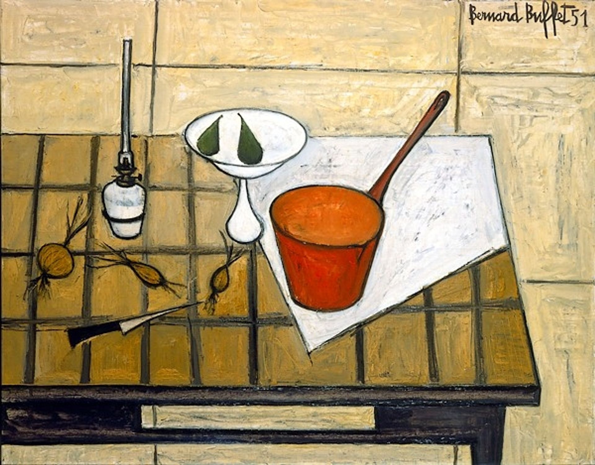 La casserole rouge by Bernard Buffet