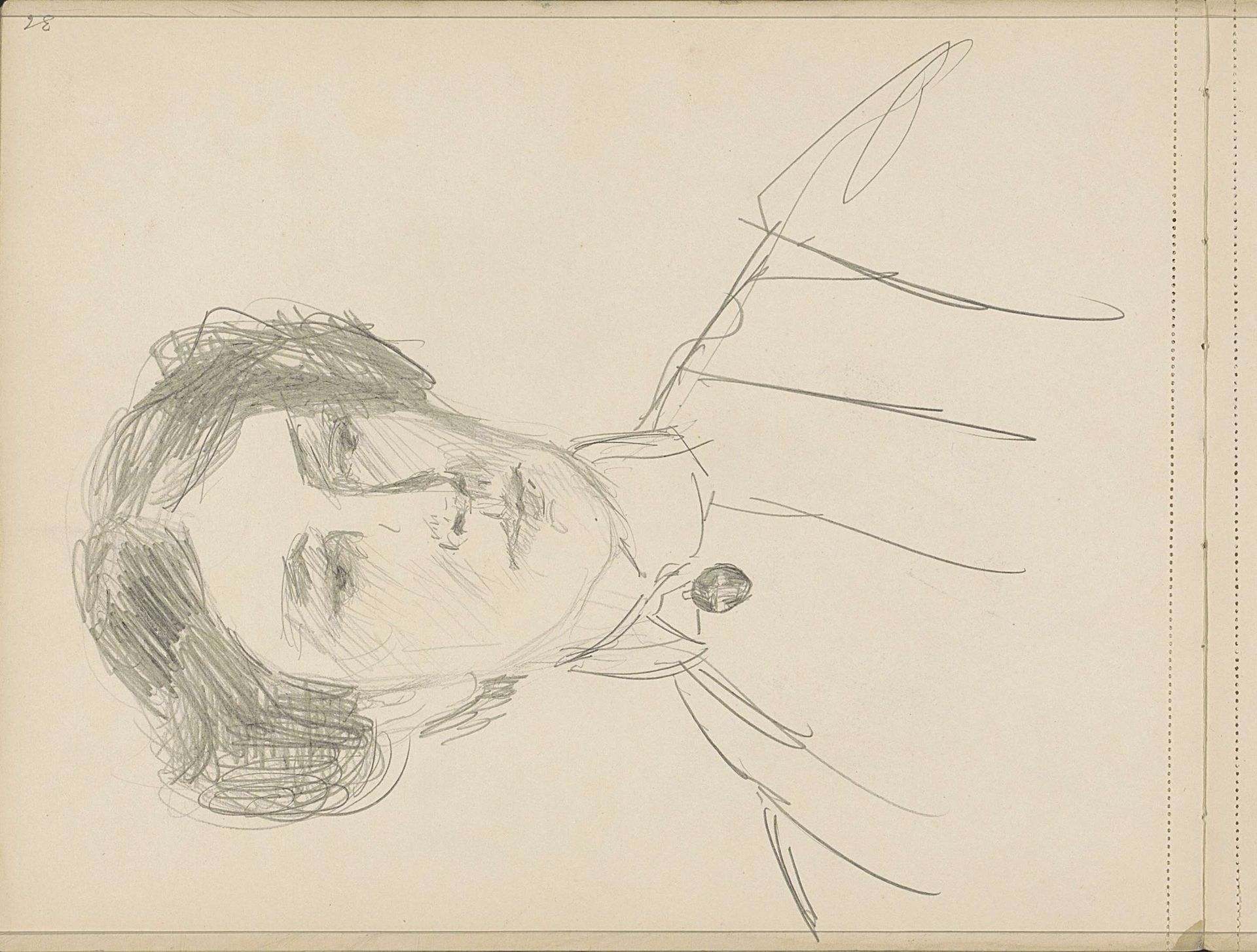 Portret van een onbekende vrouw by Isaac Israels