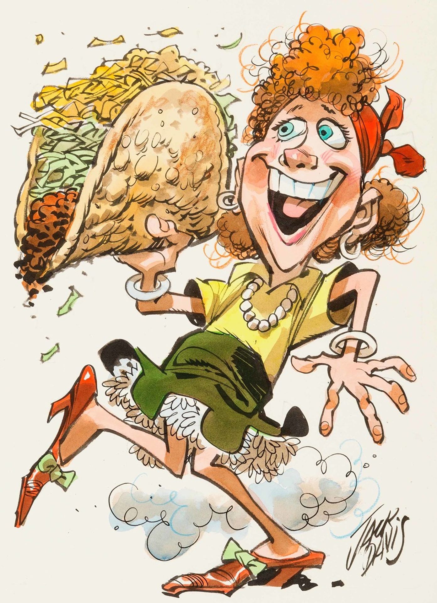 Happiness is a Taco at Casa Bonita by Jack Davis