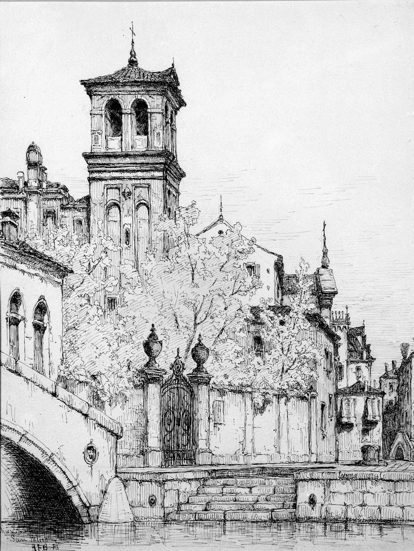 Chiesa e Rio San Felice by Andrew Fisher Bunner