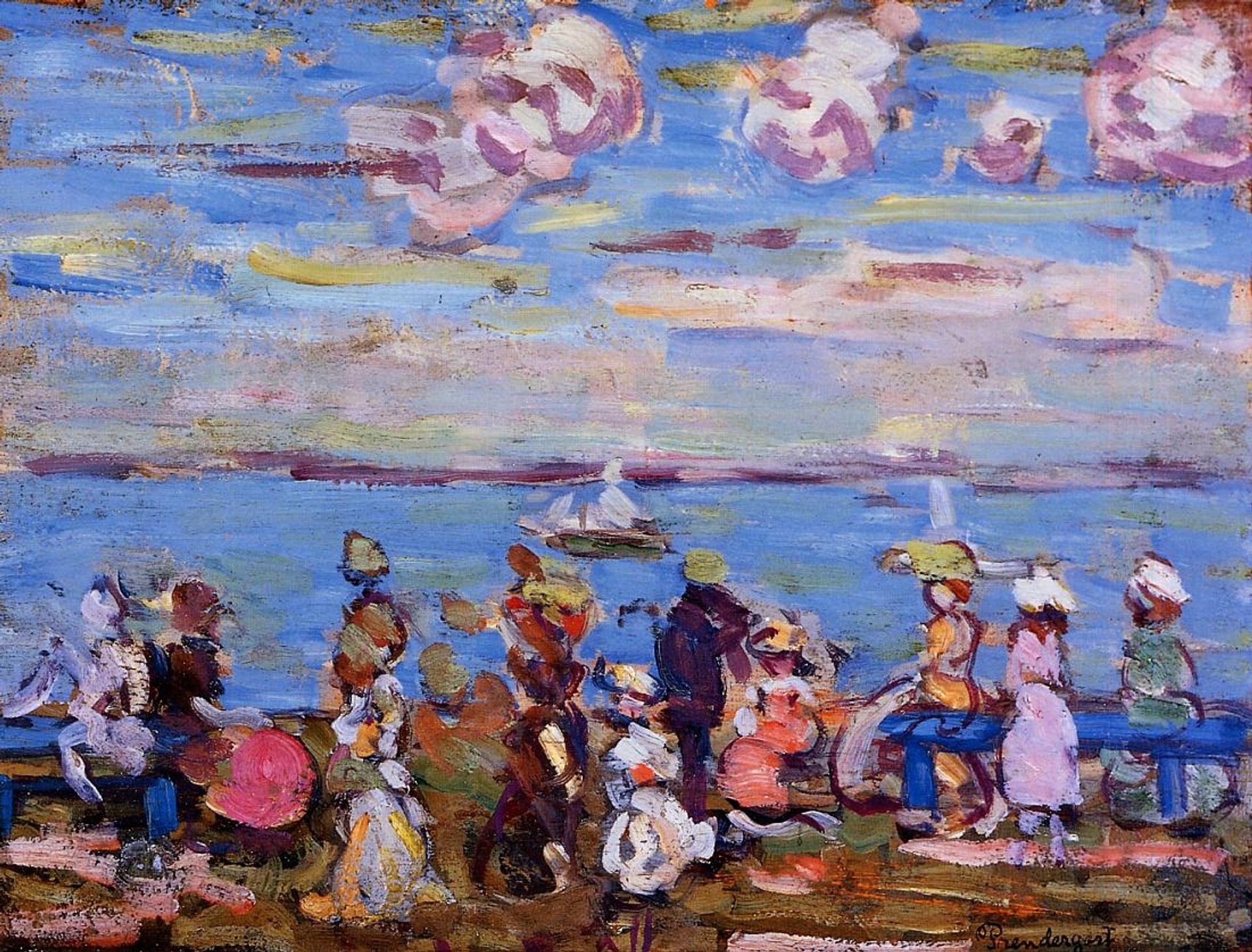 Beach Scene No. 4 by Maurice Prendergast