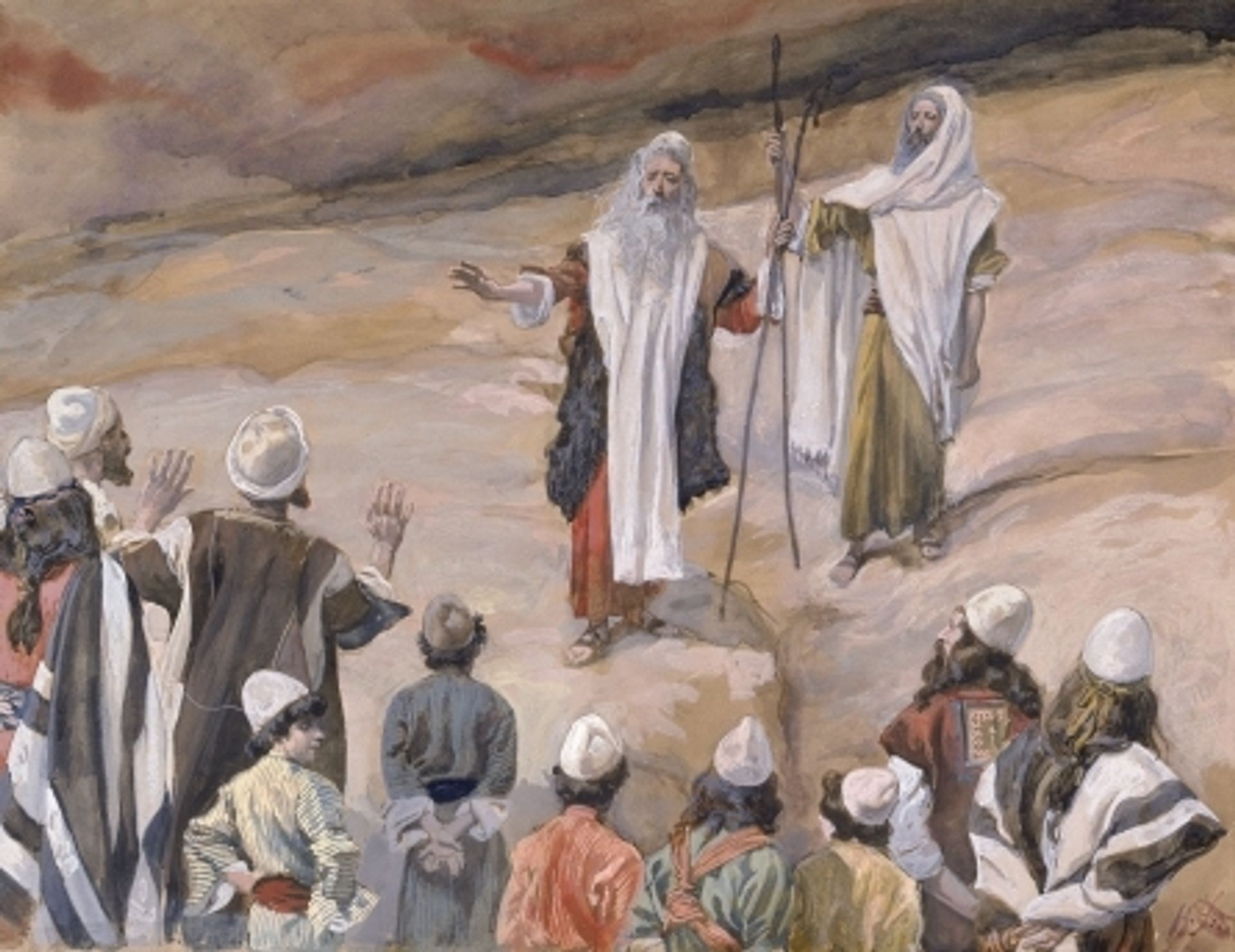 Moses Forbids the People to Follow Him by James Tissot