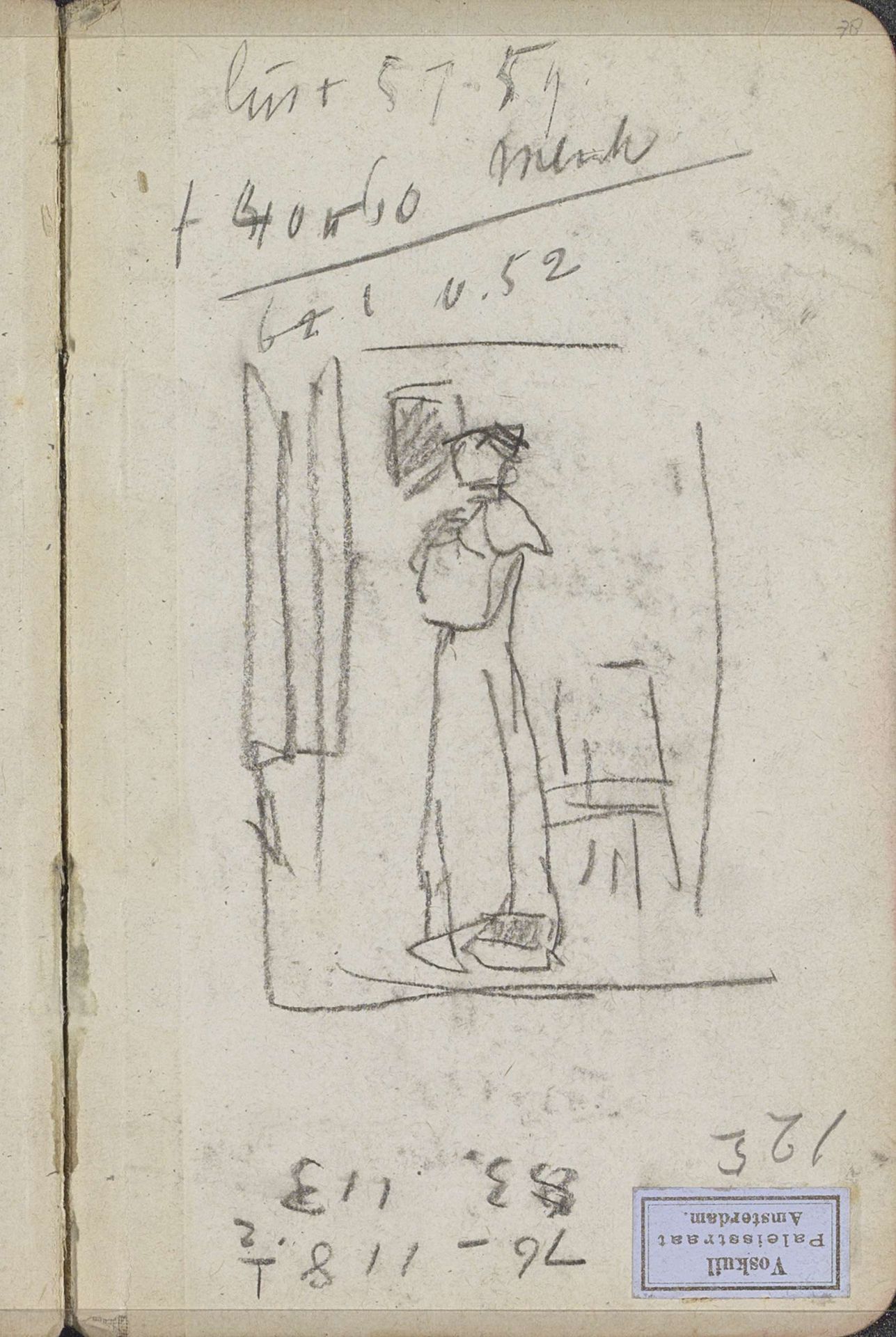 Vrouw in een interieur by George Hendrik Breitner