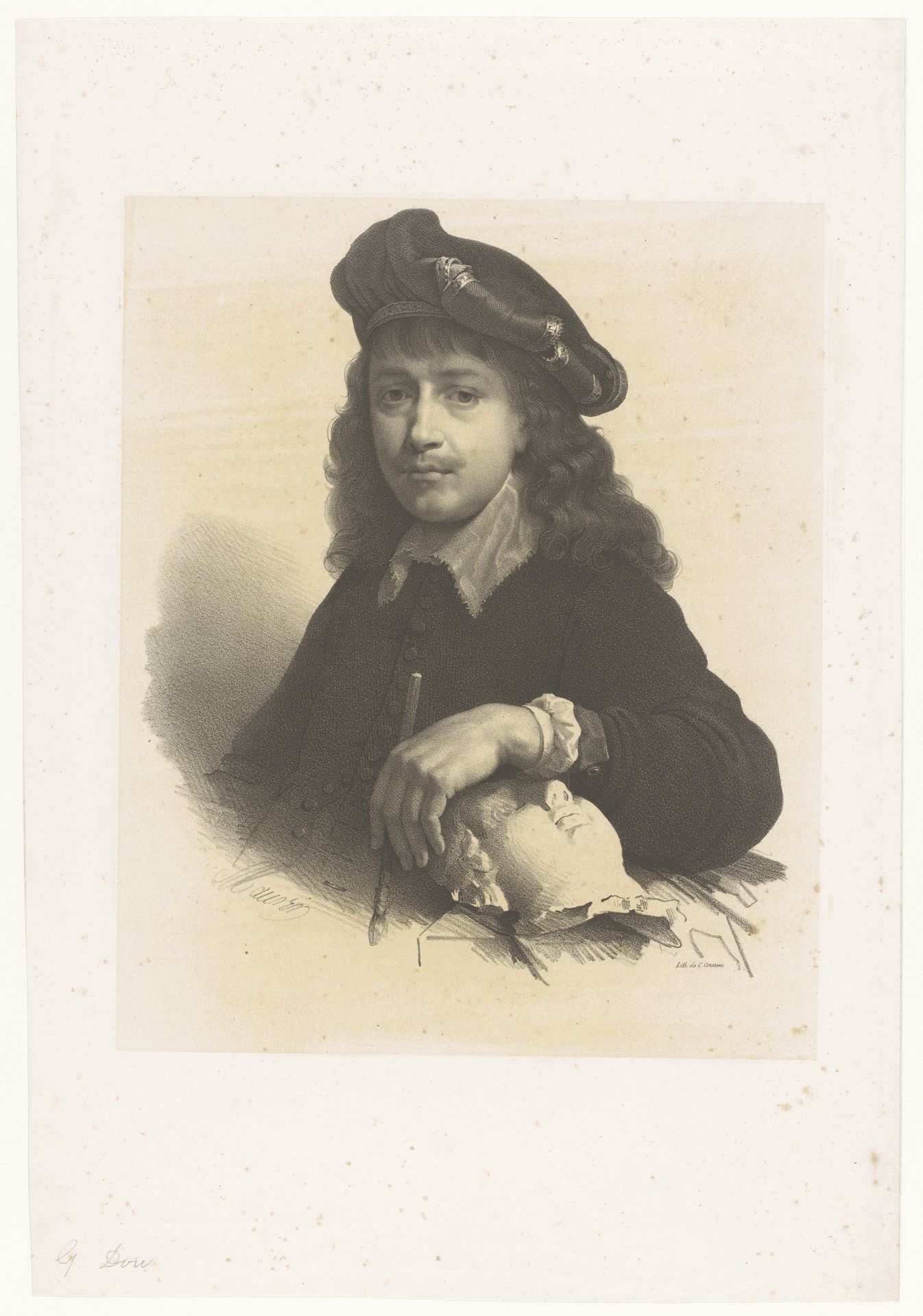 Portret van Gerard Dou by Nicolas Maurin
