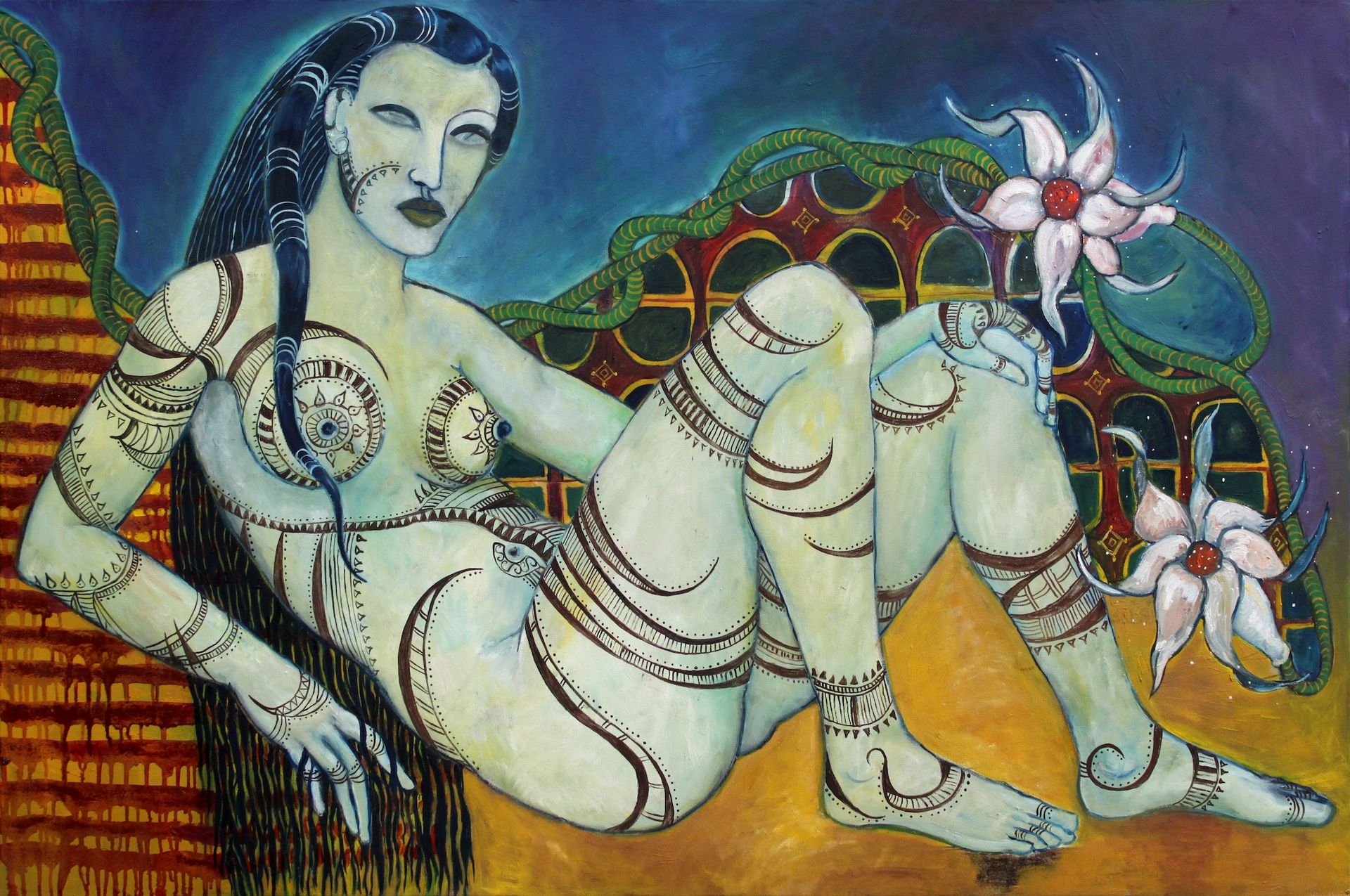 Tschilisole with Flowers by Manuela Sambo