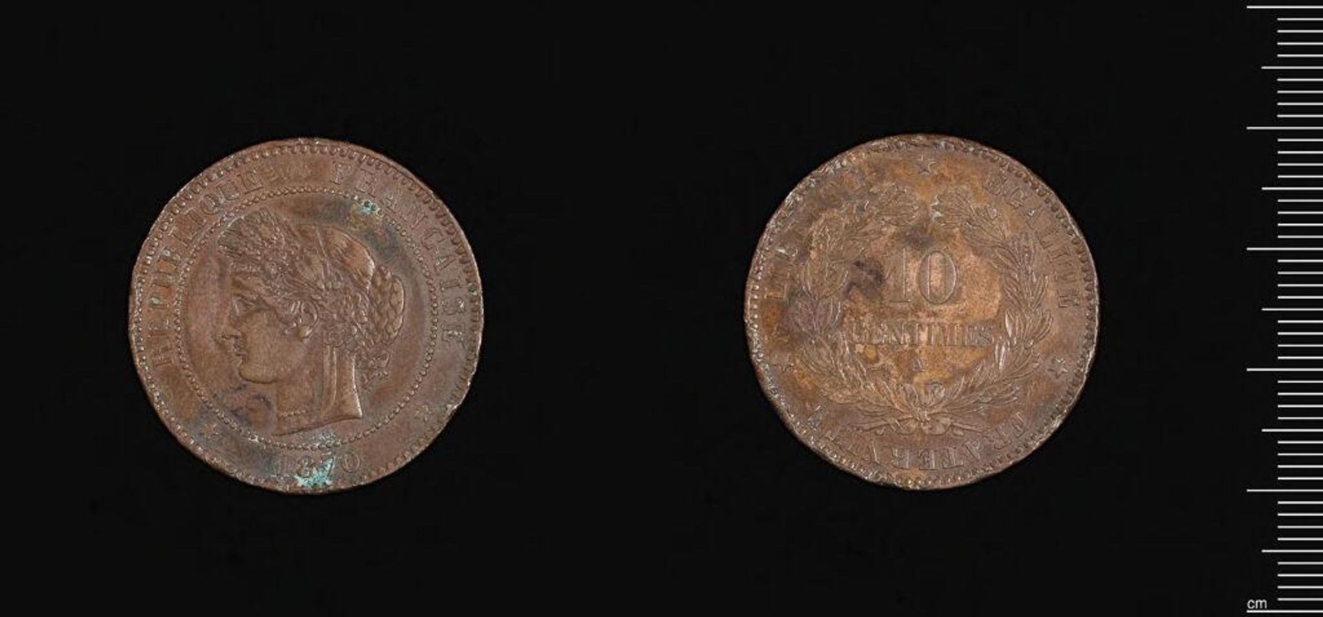 Ten Centime Coin by Eugene AndrÃ© OudinÃ©