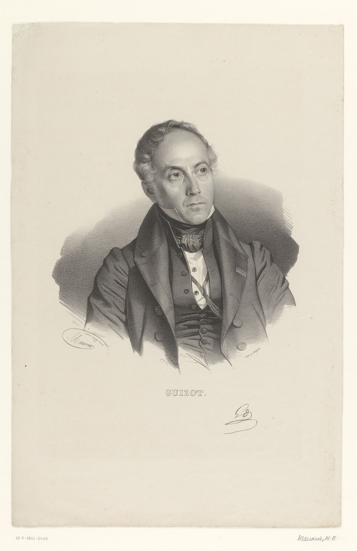 Portret van François Guizot by Nicolas Maurin