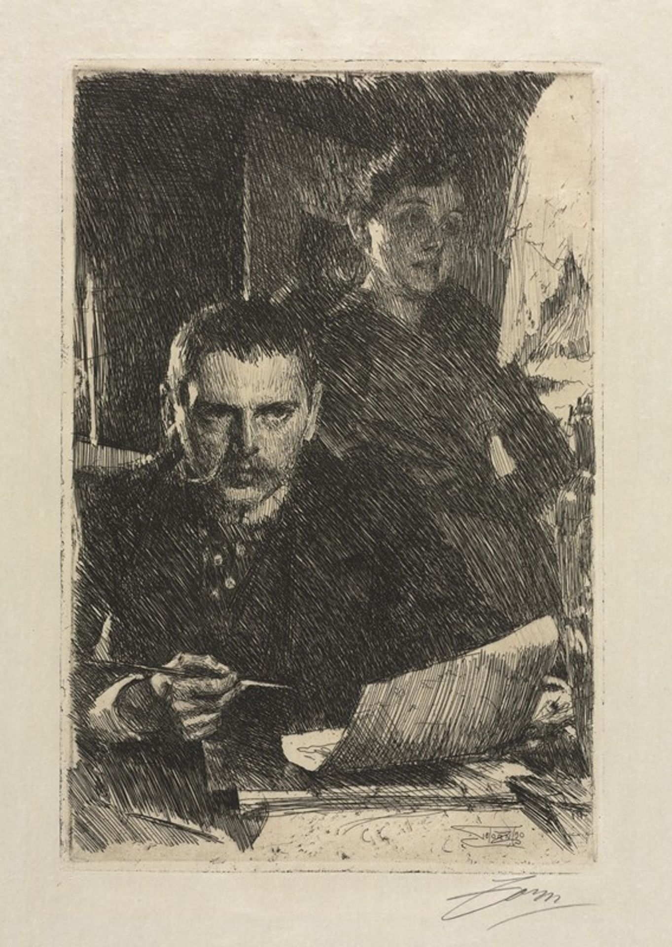 The Artist and His Wife by Anders Zorn