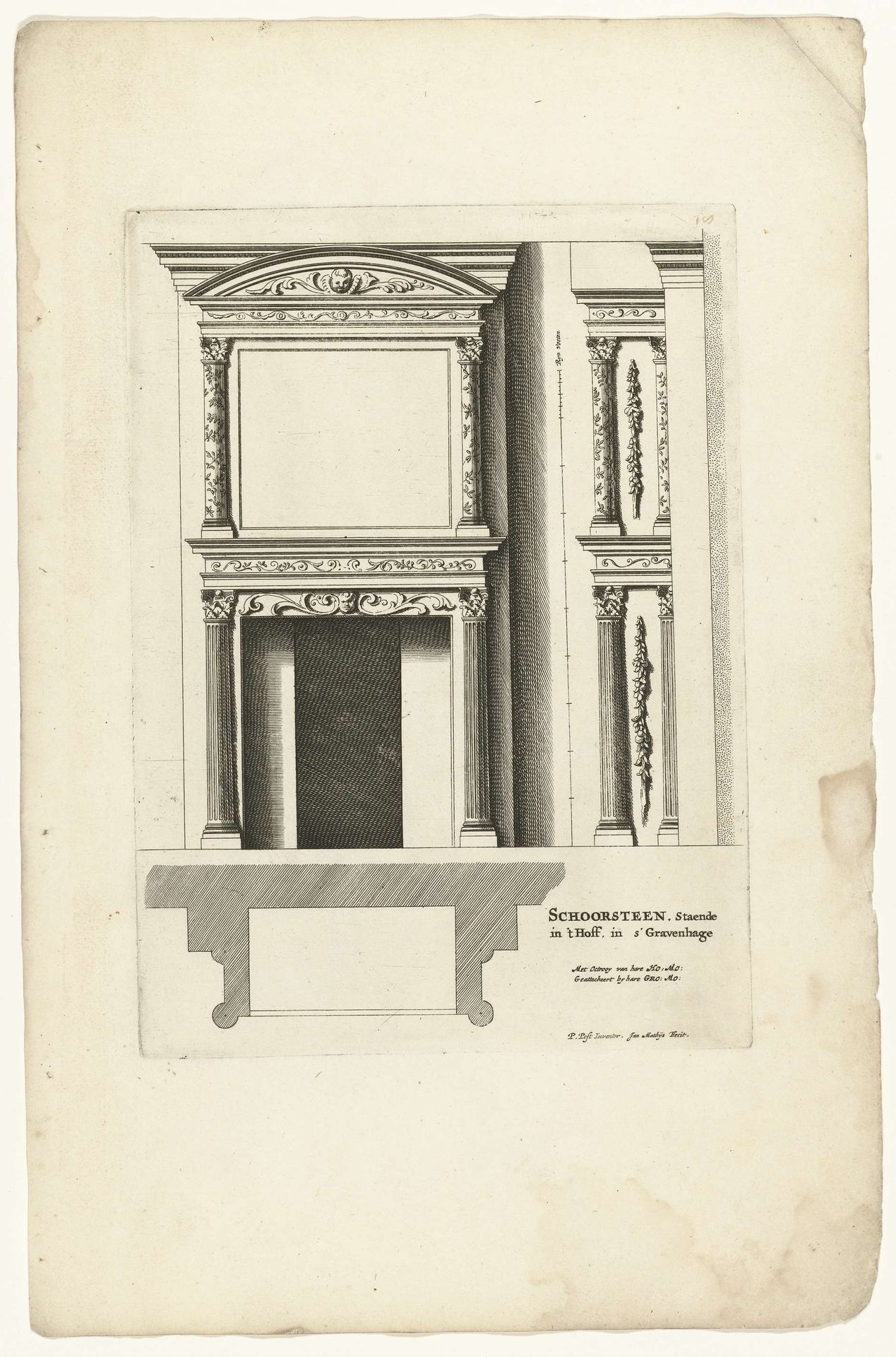 Onderboezem in Paleis Noordeinde by Jan Matthysz.