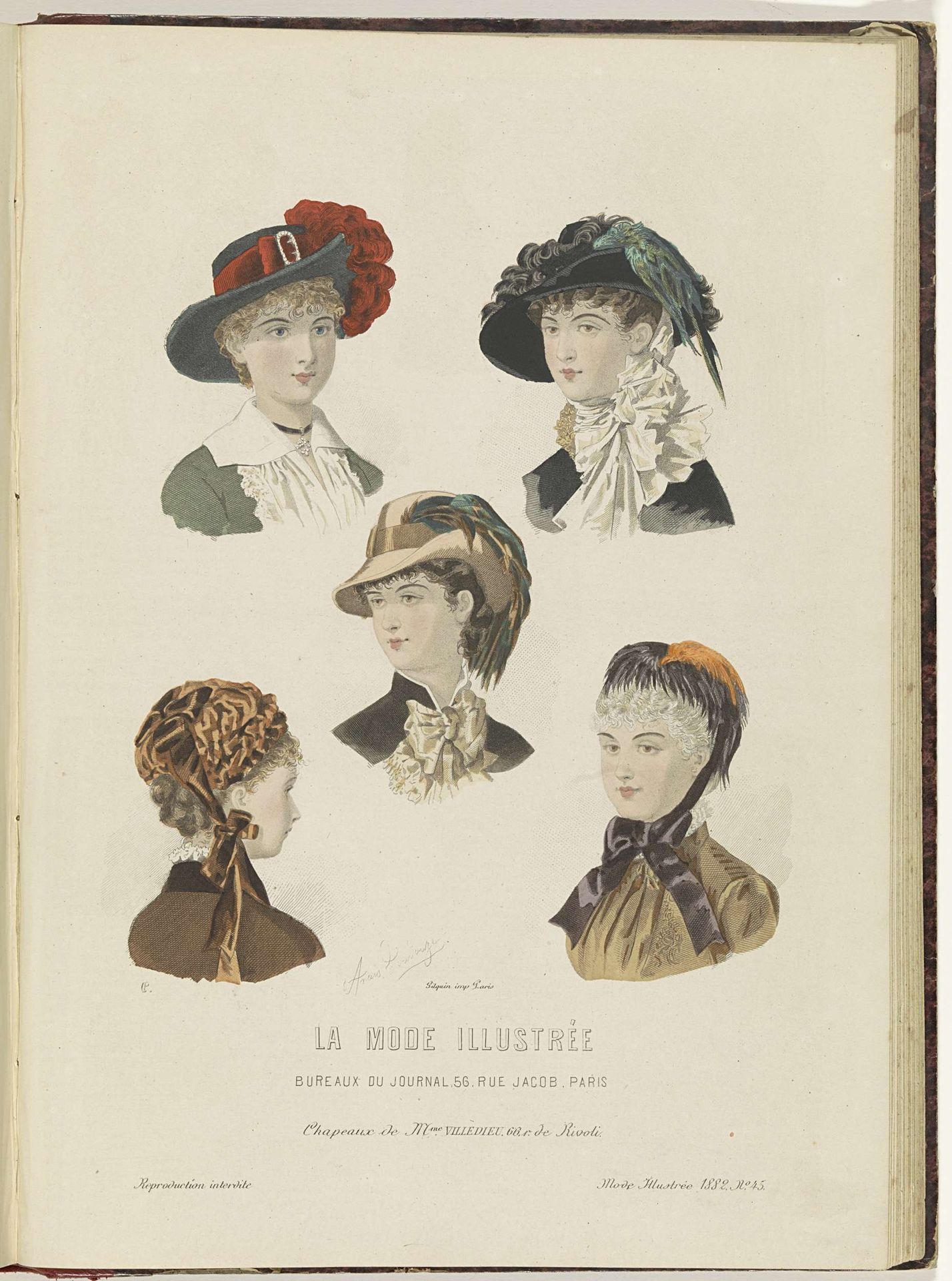 La Mode Illustrée, Journal de la Famille, 1882 by Firmin-Didot & Cie